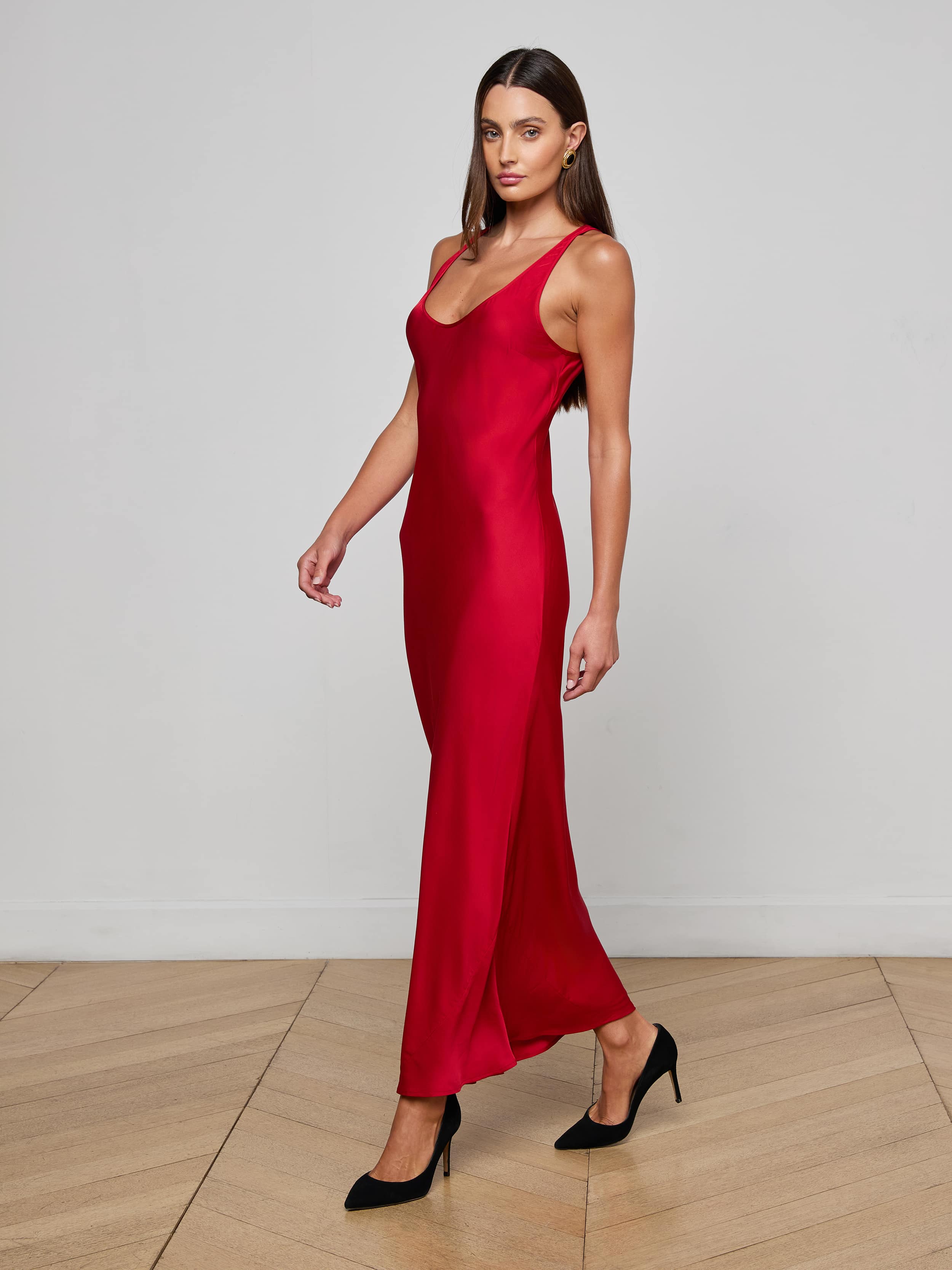 Akiya Satin Maxi Dress - Image 3