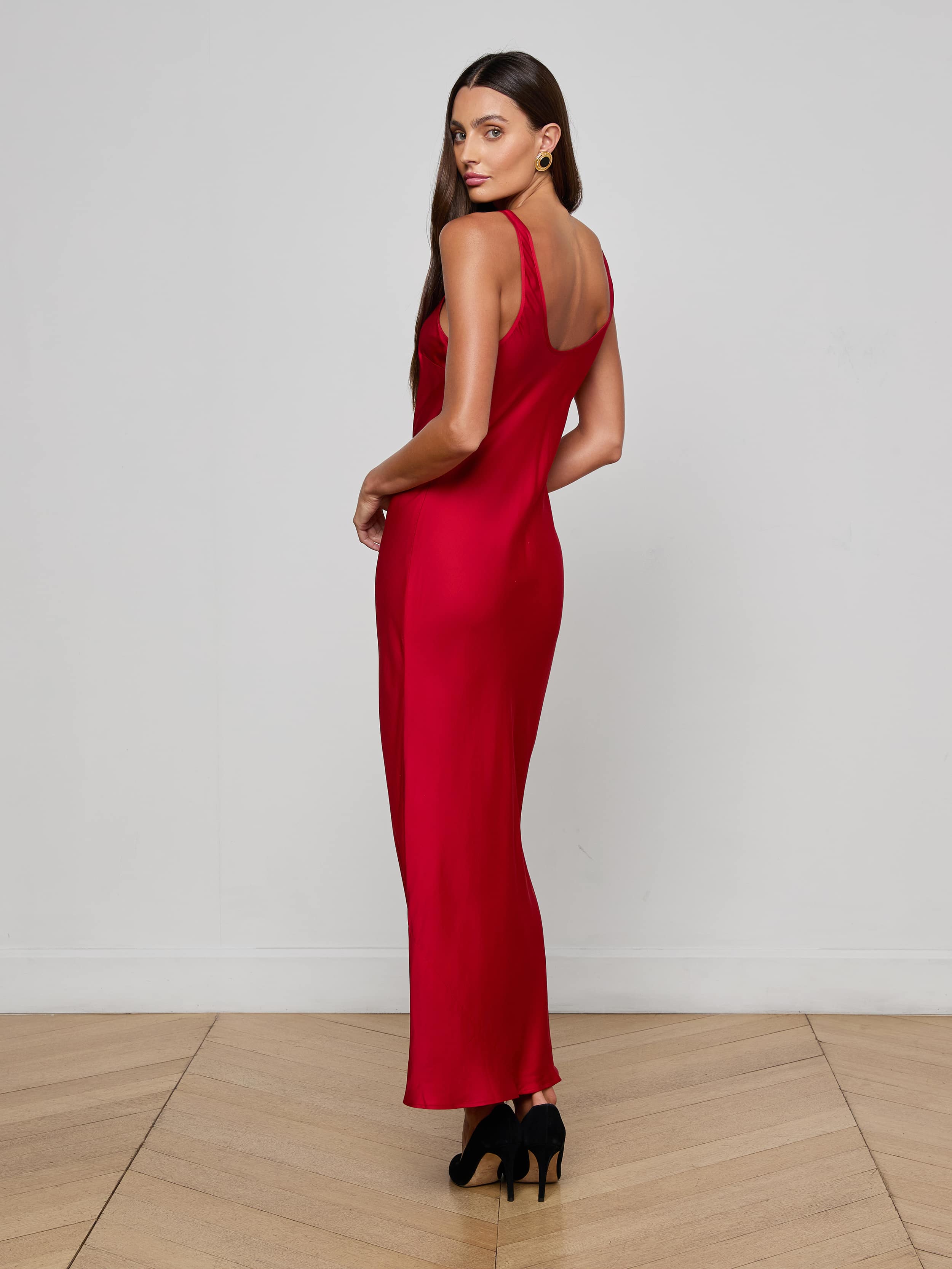 Akiya Satin Maxi Dress - Image 4