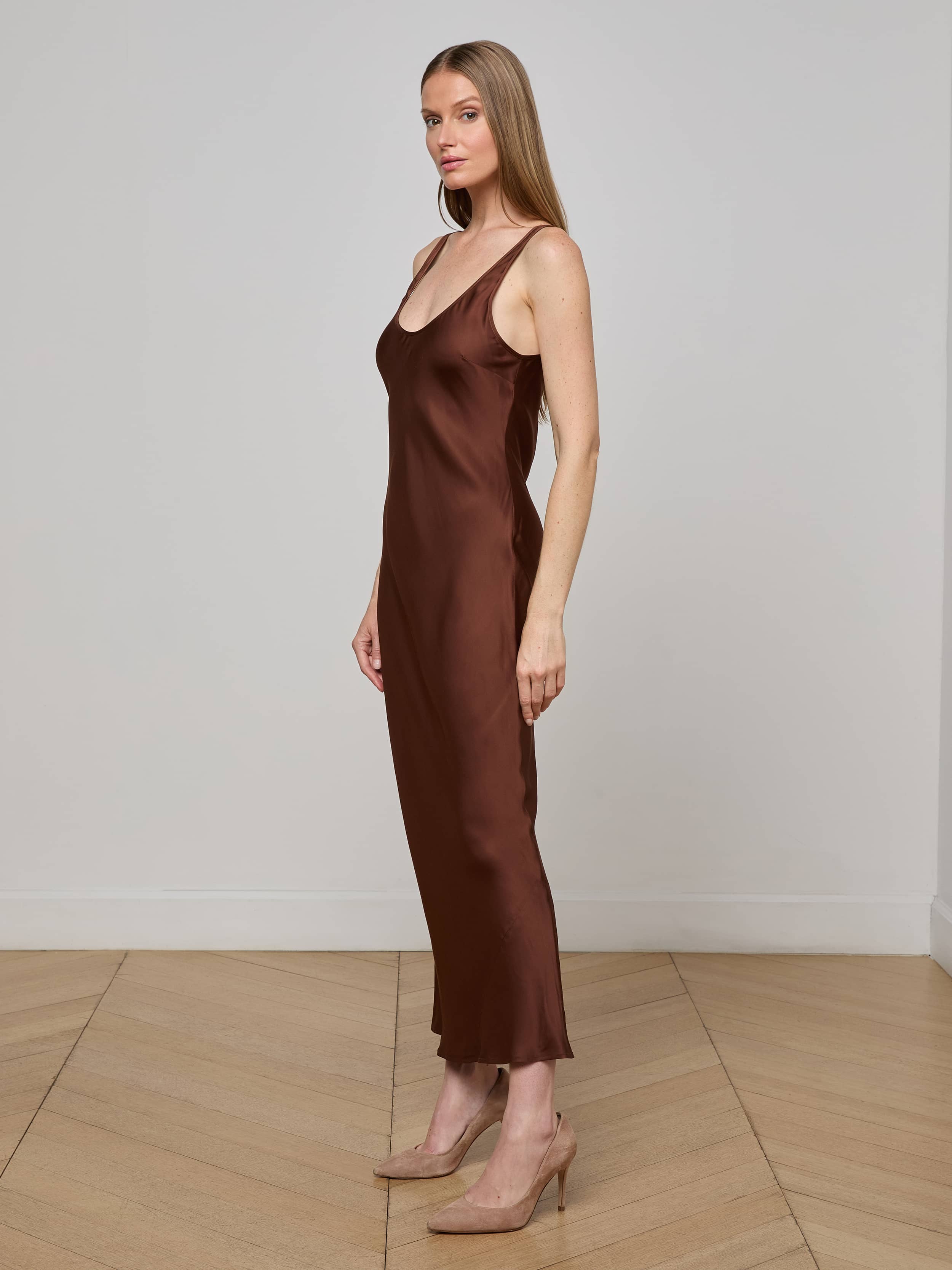 Akiya Satin Maxi Dress - Image 4