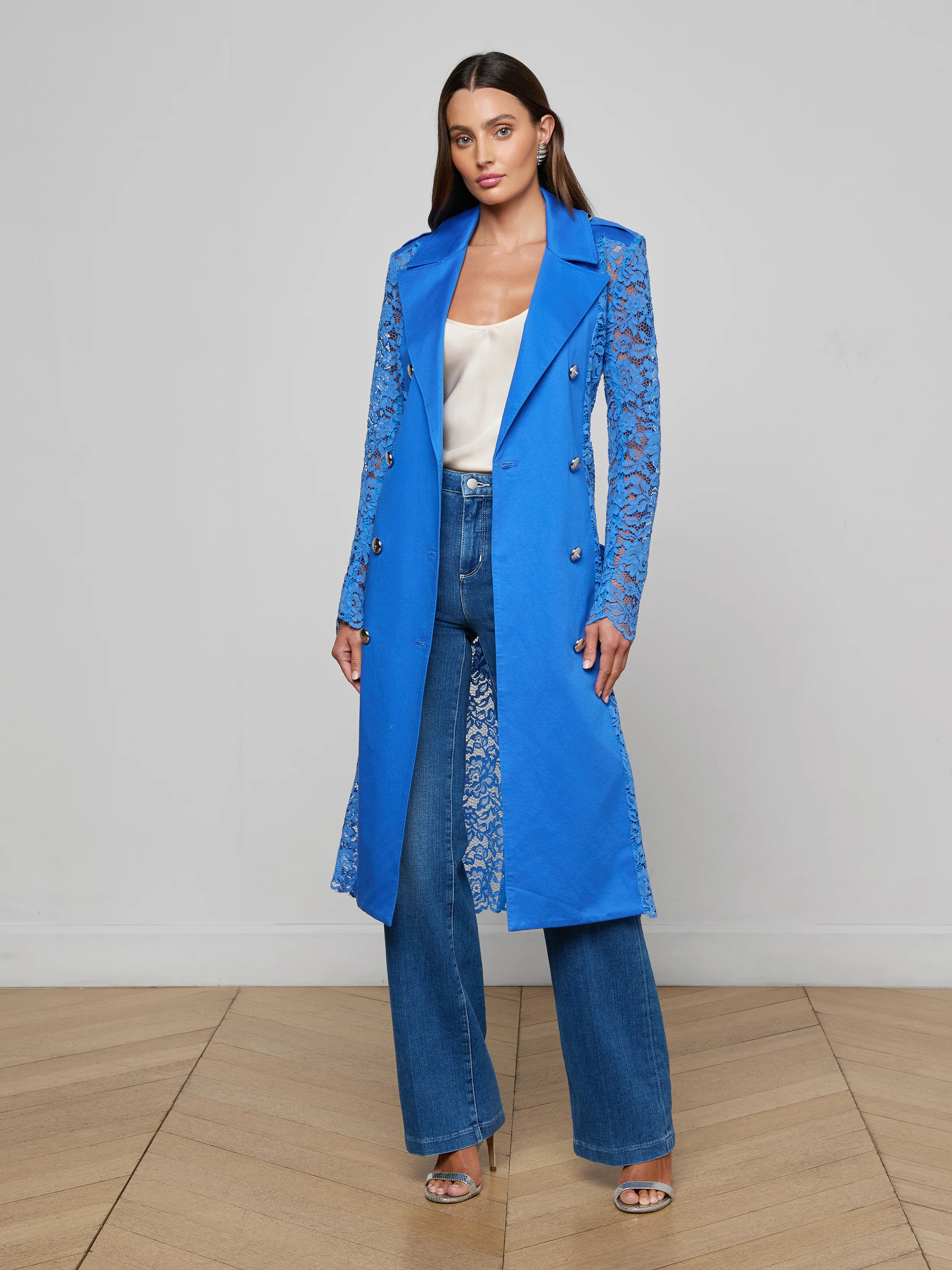 Amata Lace Trench Coat - Image 2