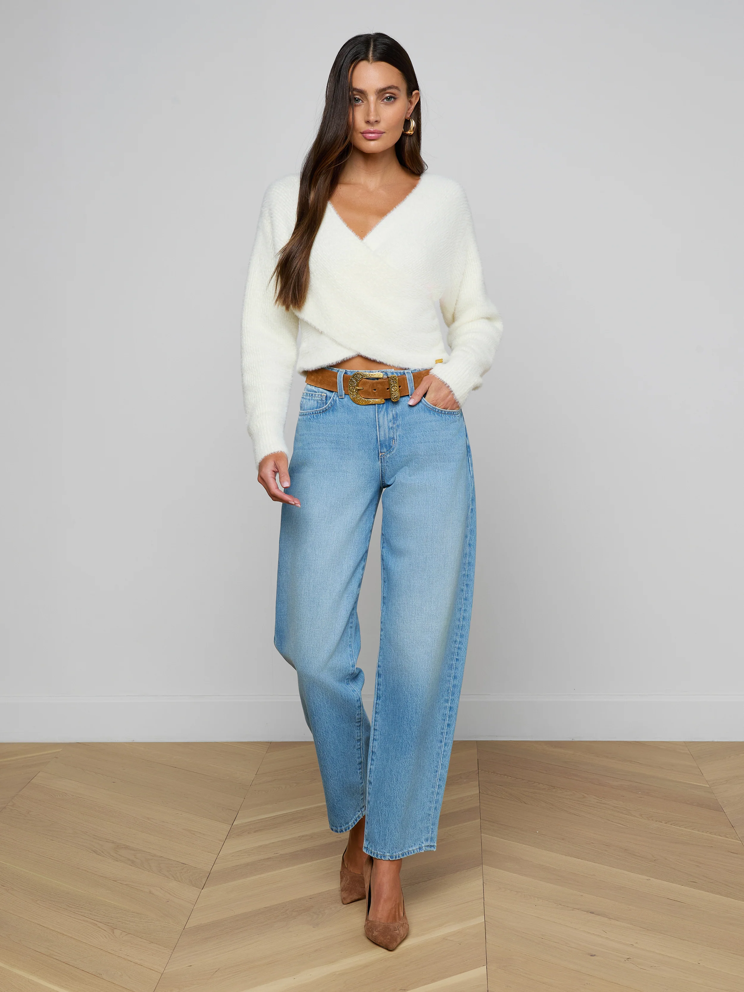Antonella Crossover Sweater - Image 2