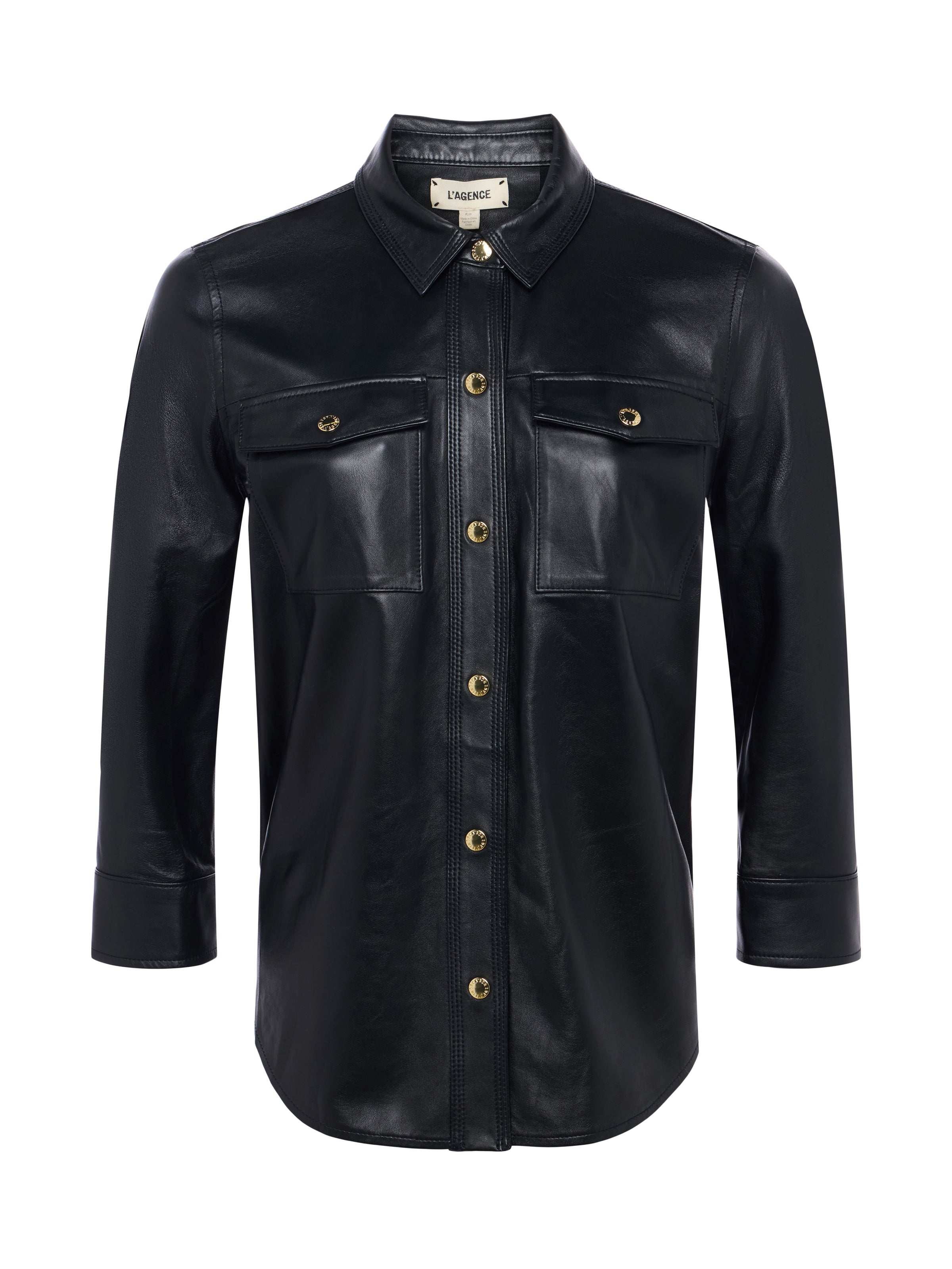 Avina Leather Shirt - Image 7