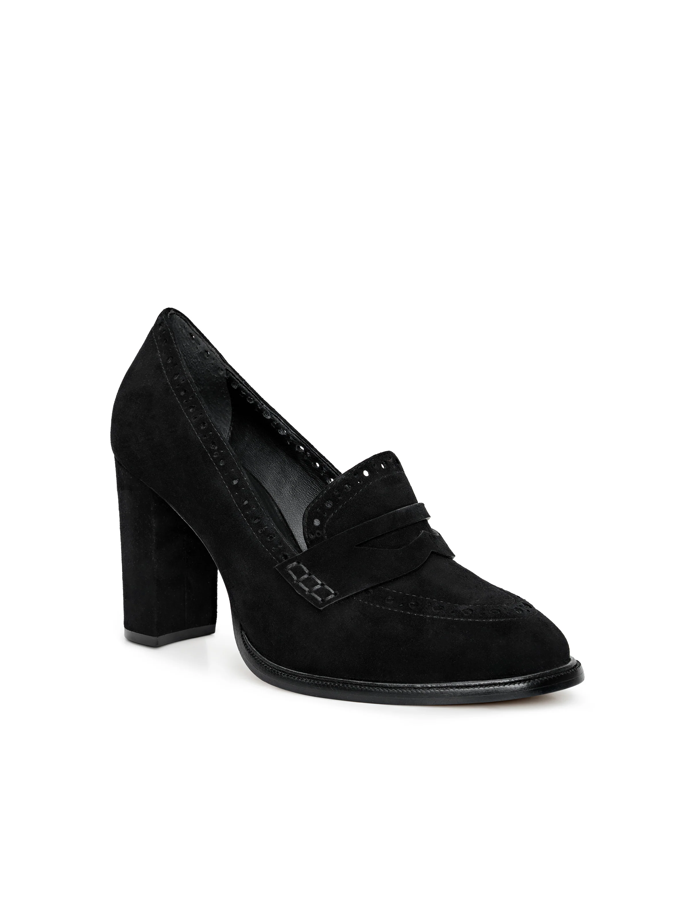 Bea Brogue Block-Heel Loafer - Image 2