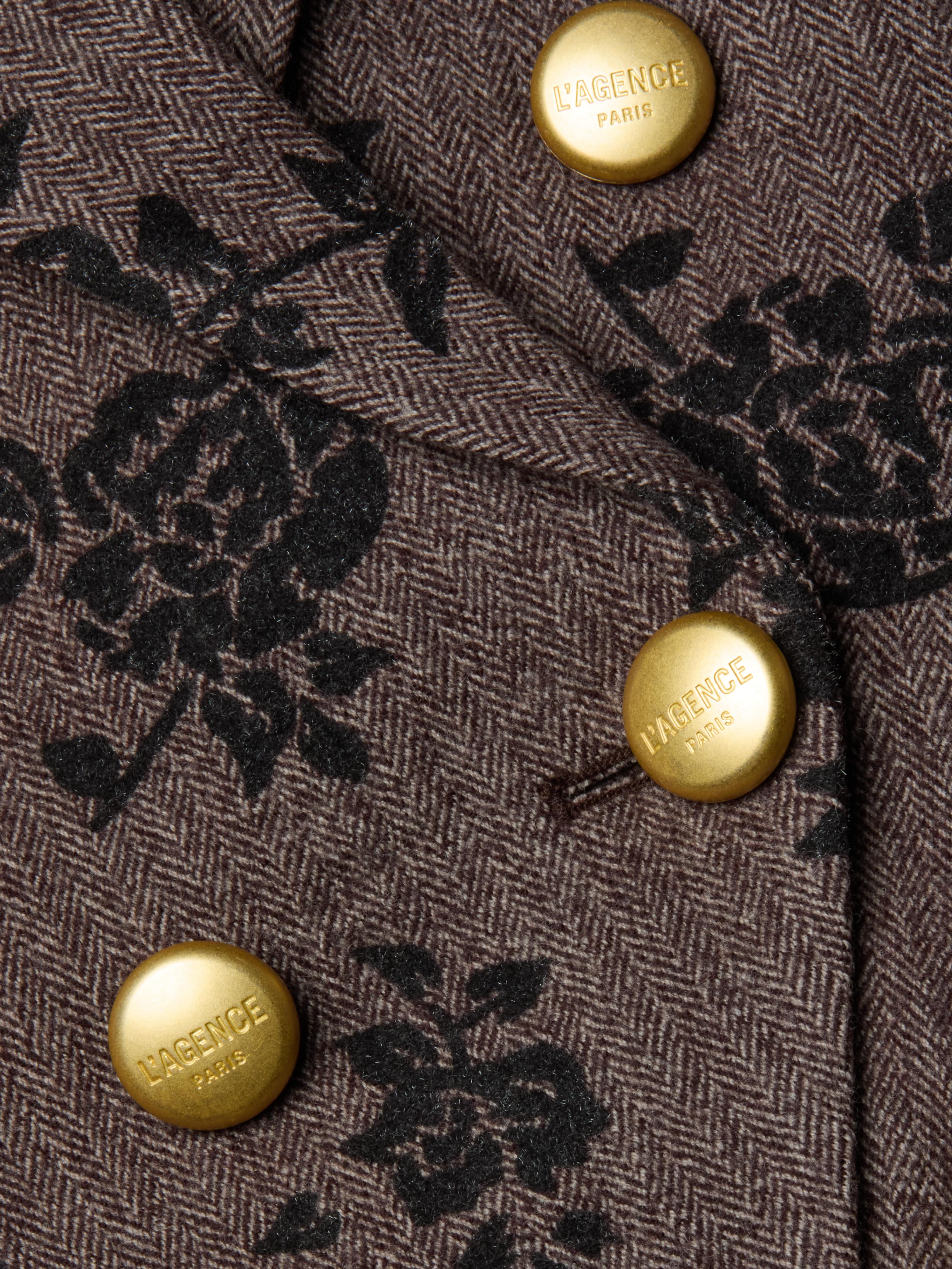 Bethany Flocked Herringbone Blazer - Image 7