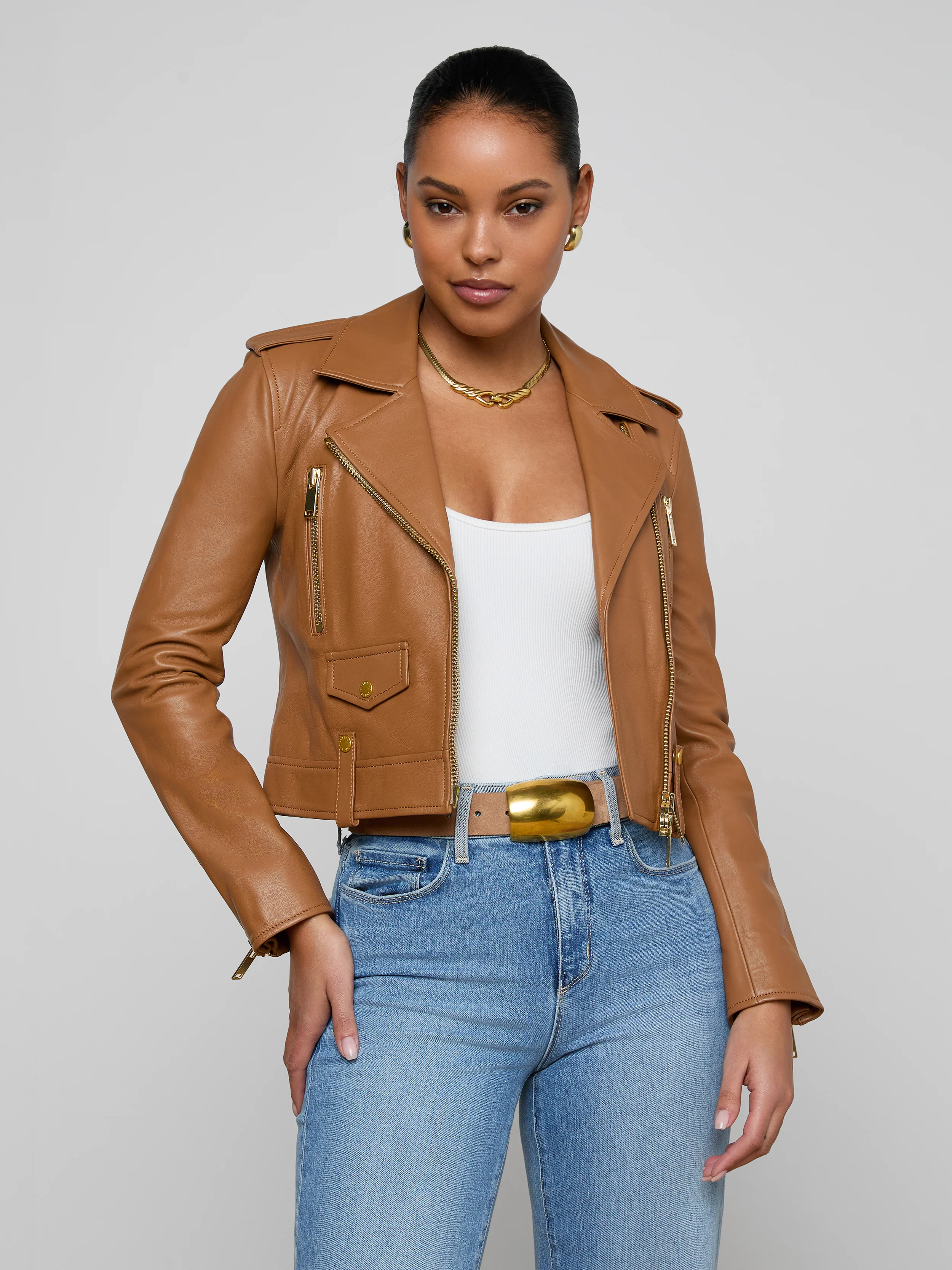 Blakely Leather Biker Jacket
