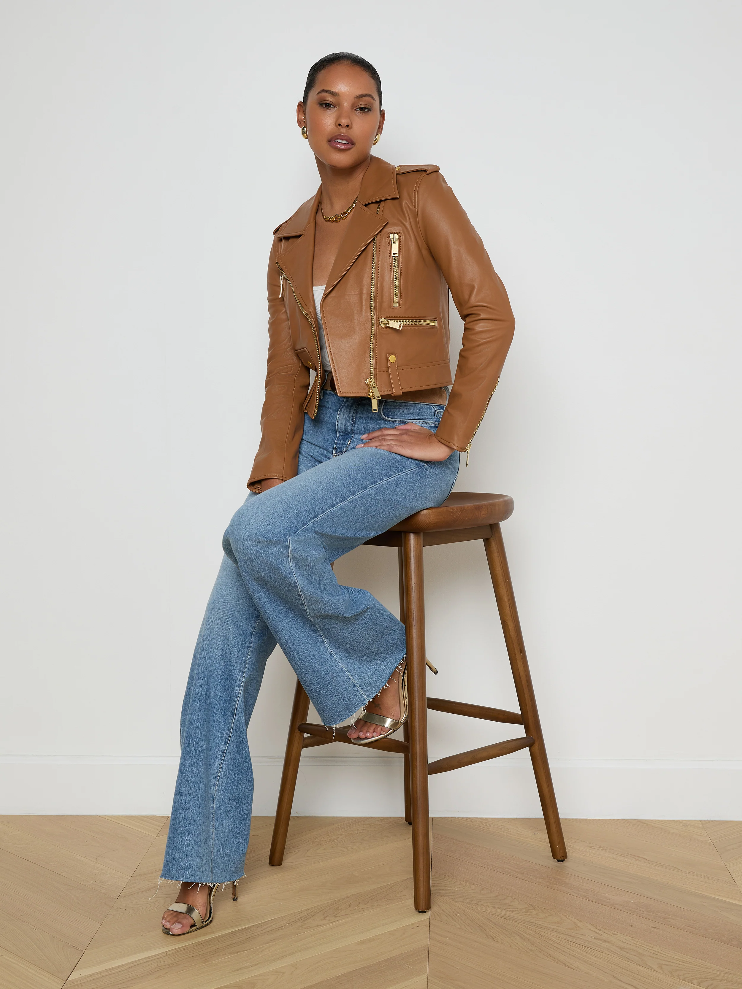 Blakely Leather Biker Jacket - Image 2