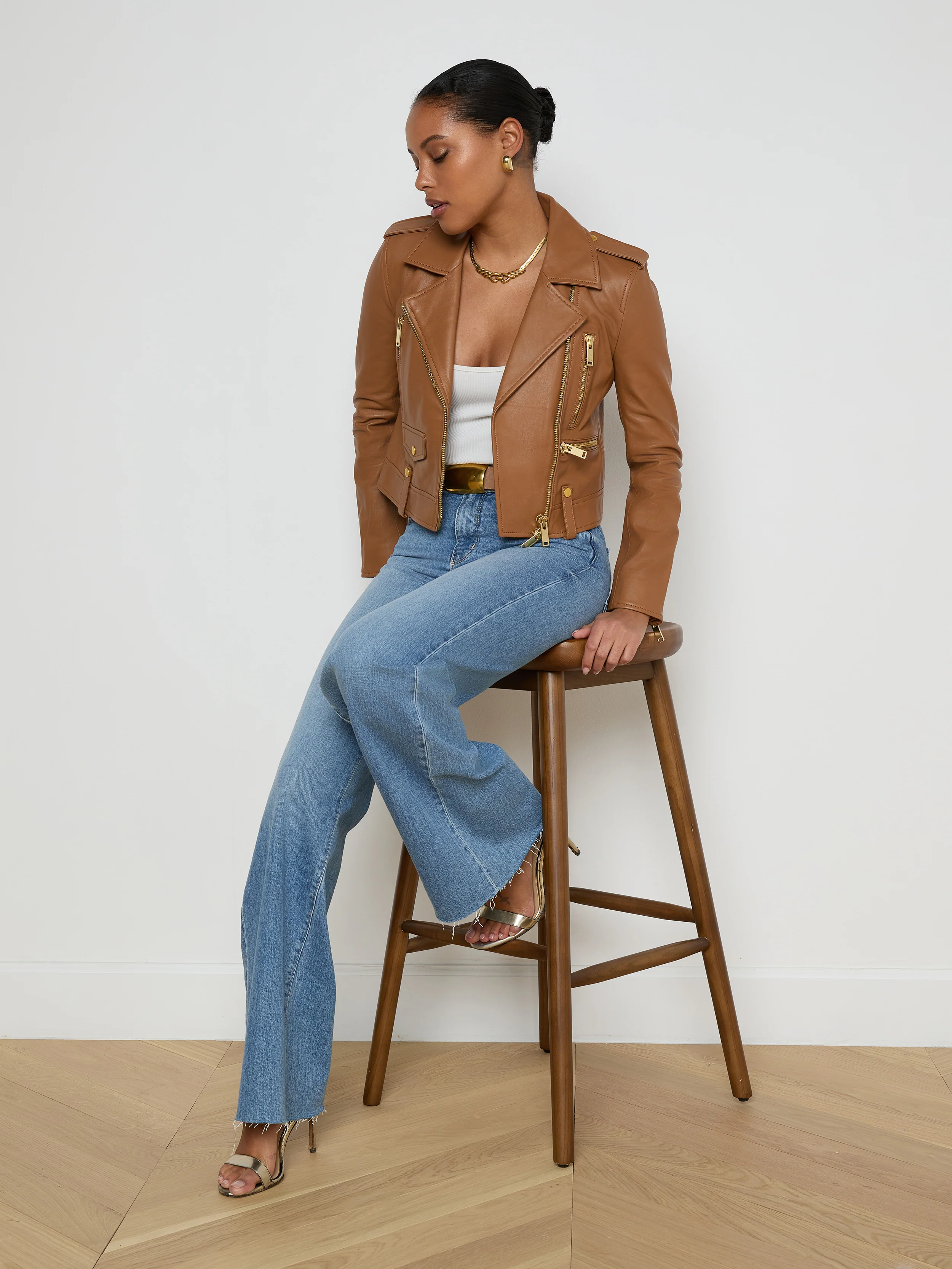 Blakely Leather Biker Jacket - Image 6