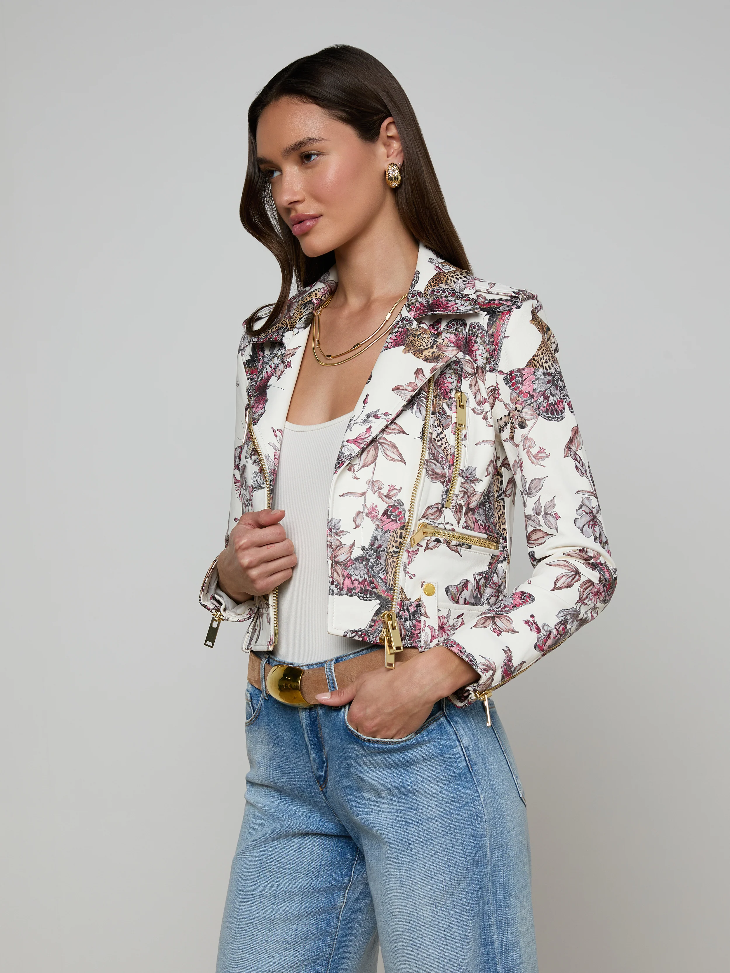 Blakely Leather Biker Jacket - Image 2