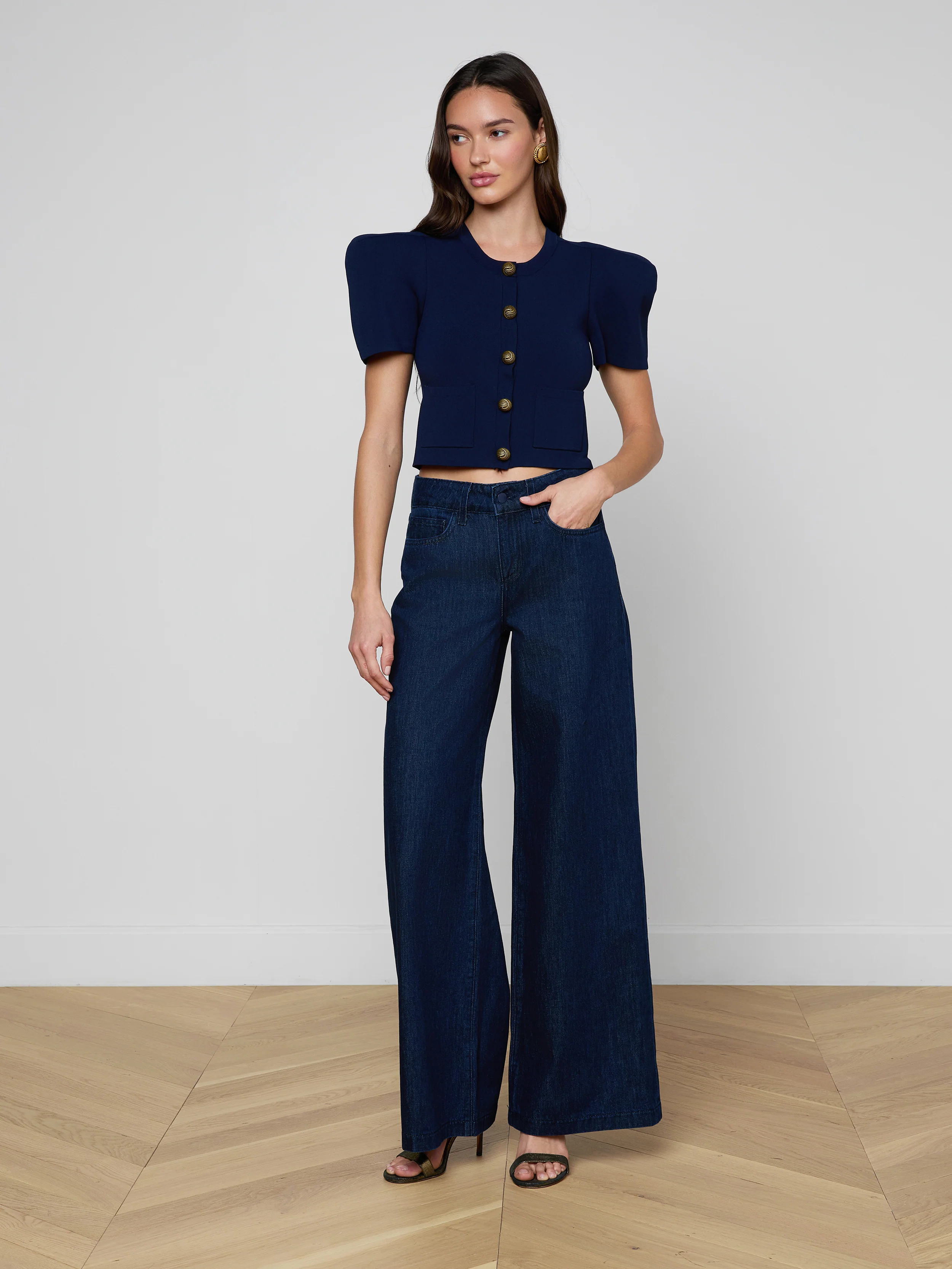 Britt Statement Shoulder Cardigan - Image 3