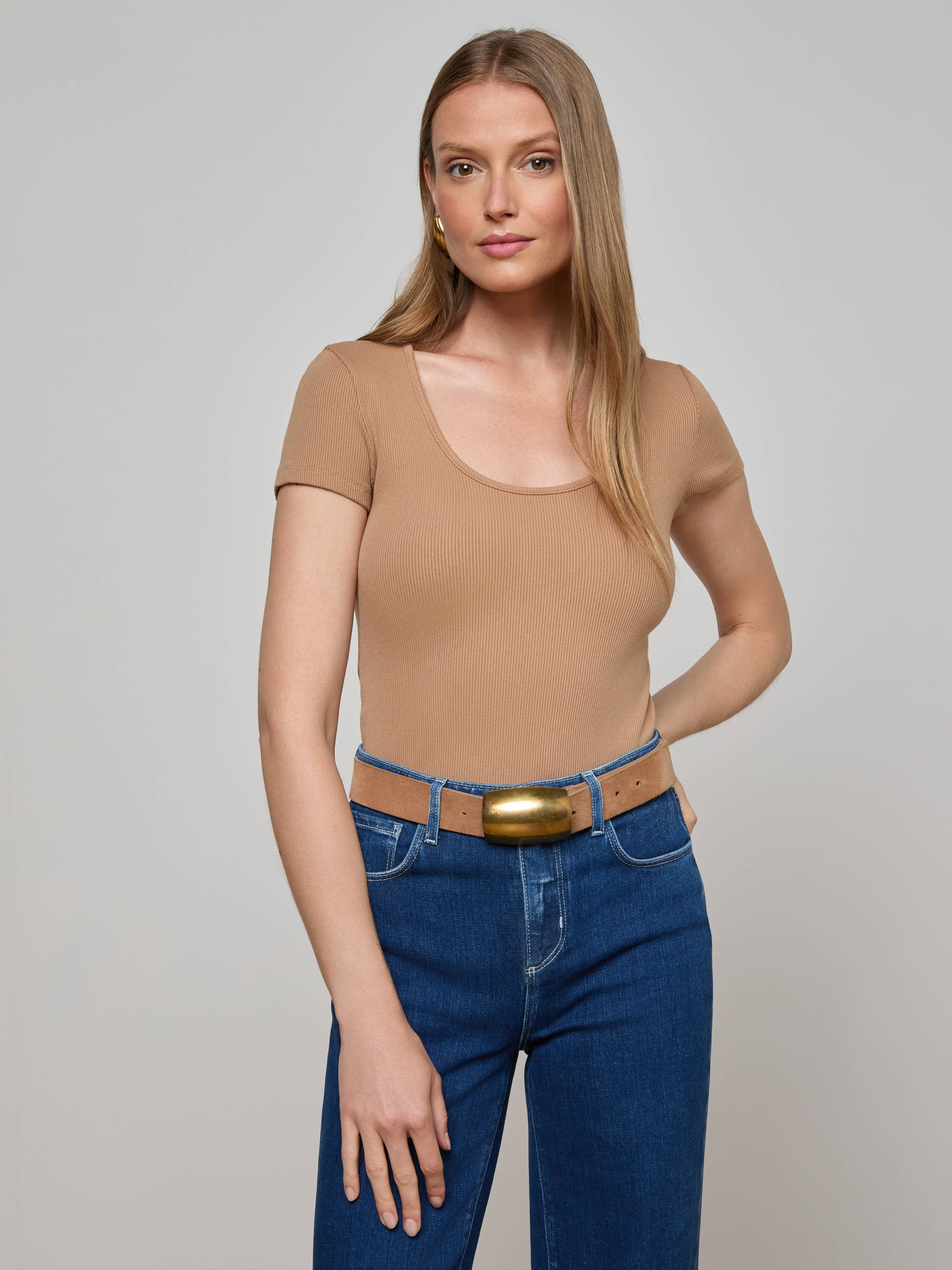 Brynlee Scoopneck Tee