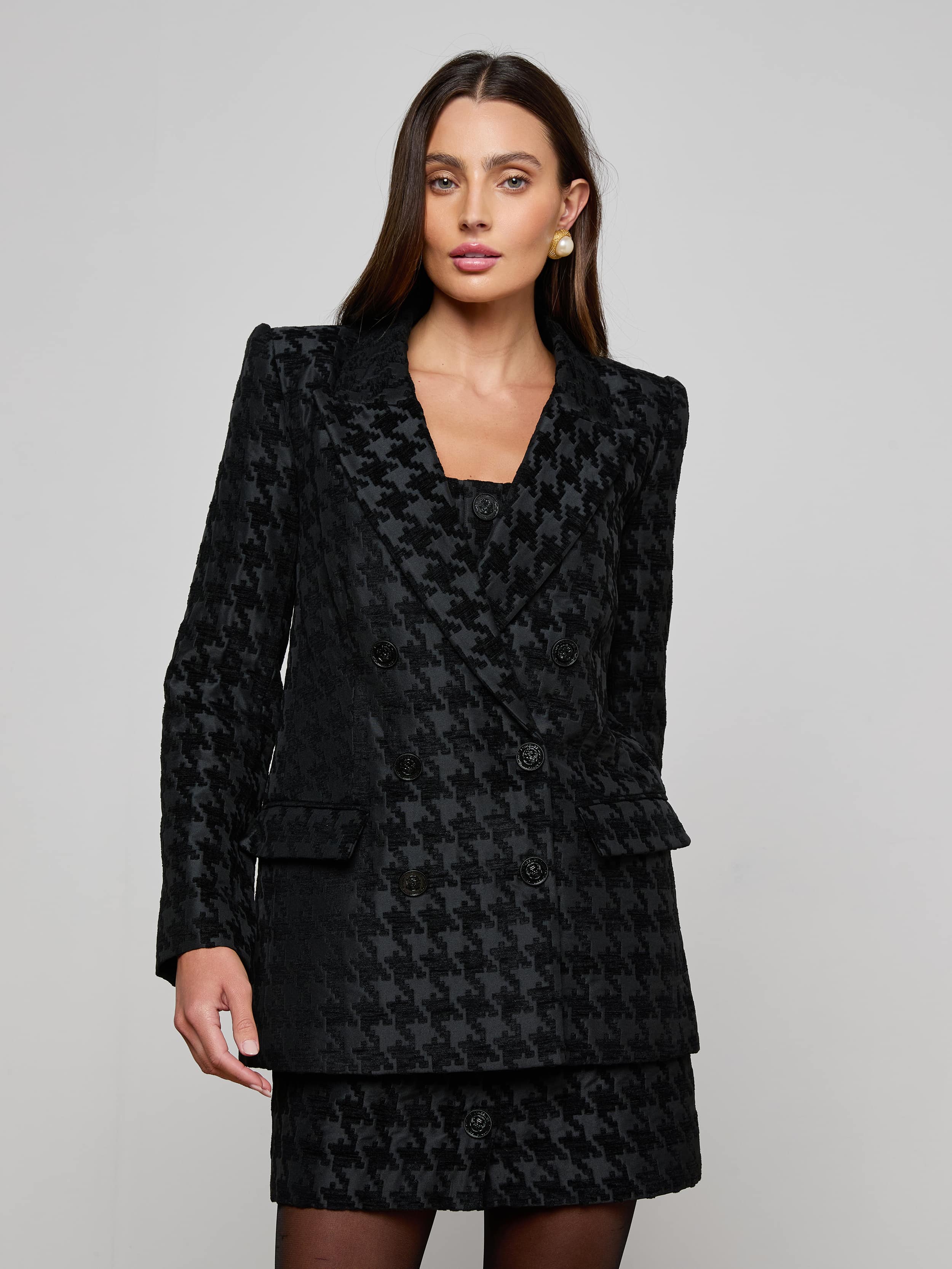 Cambrie Oversized Houndstooth Blazer - Image 2