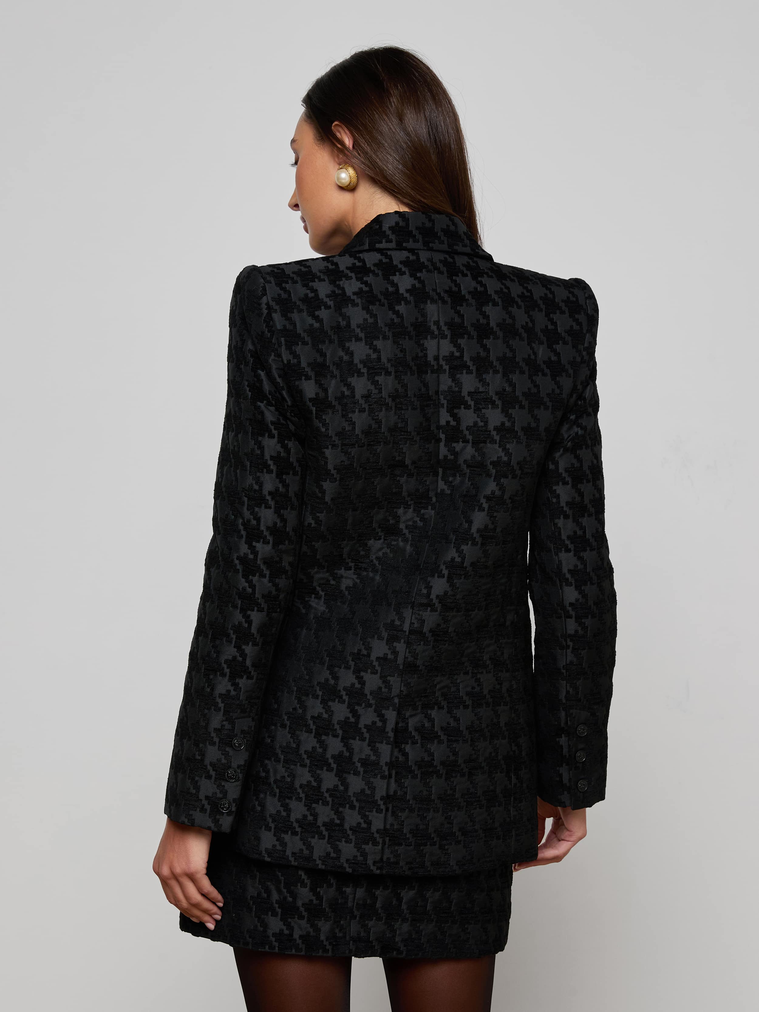 Cambrie Oversized Houndstooth Blazer - Image 5