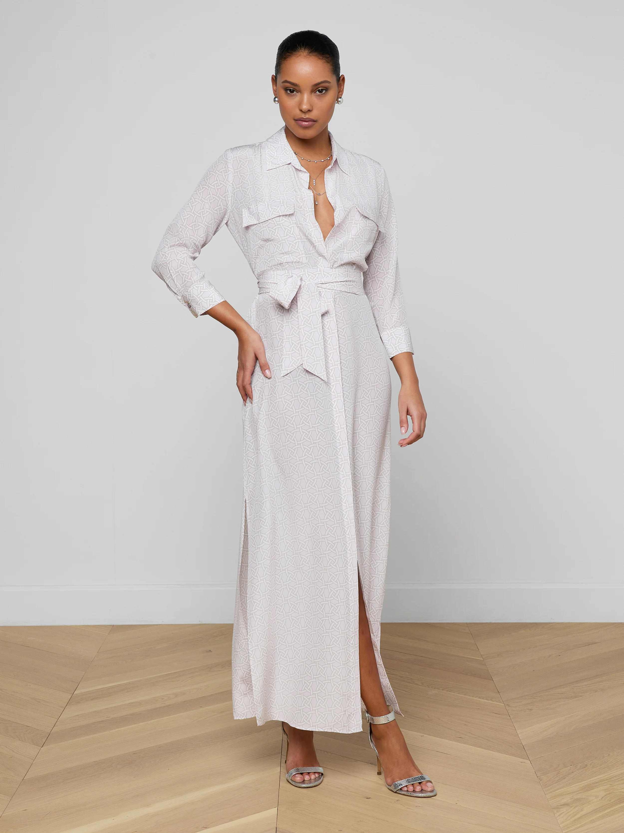 Cameron Silk Shirt Dress