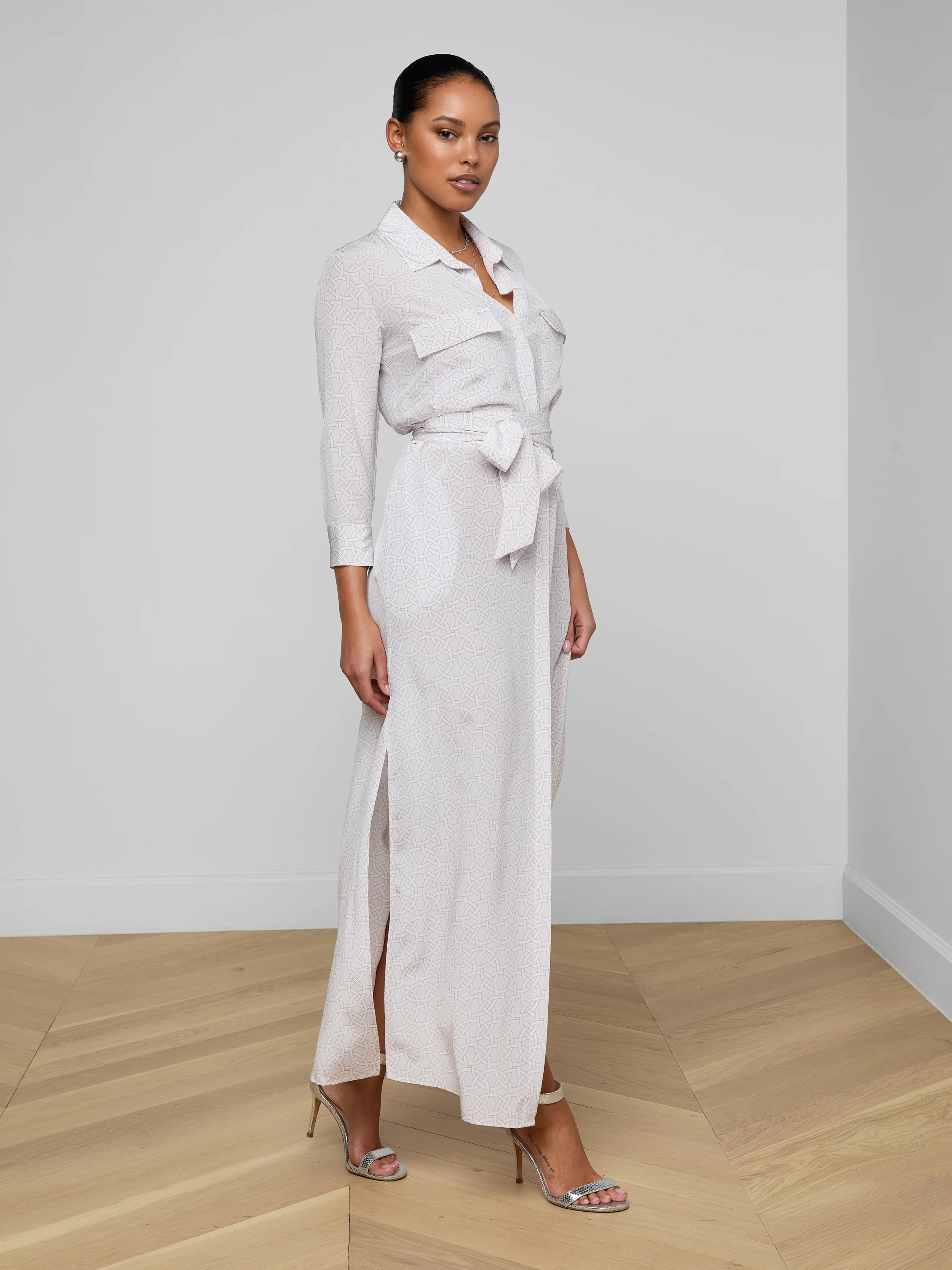 Cameron Silk Shirt Dress - Image 4