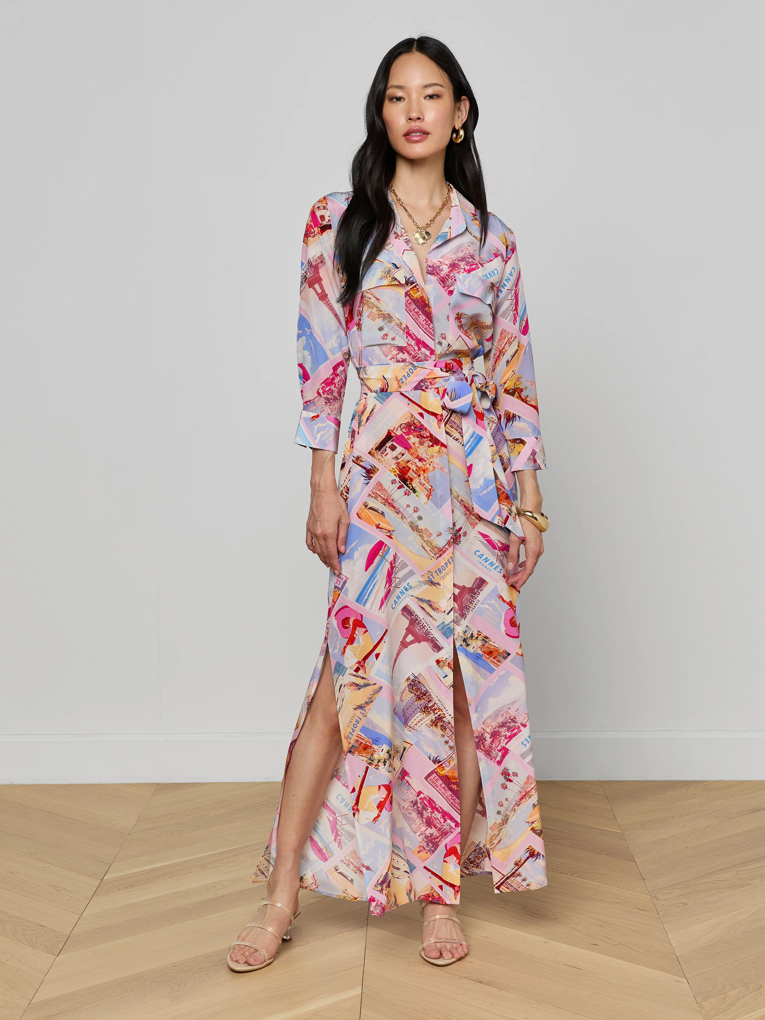 Cameron Silk Shirt Dress - Image 2