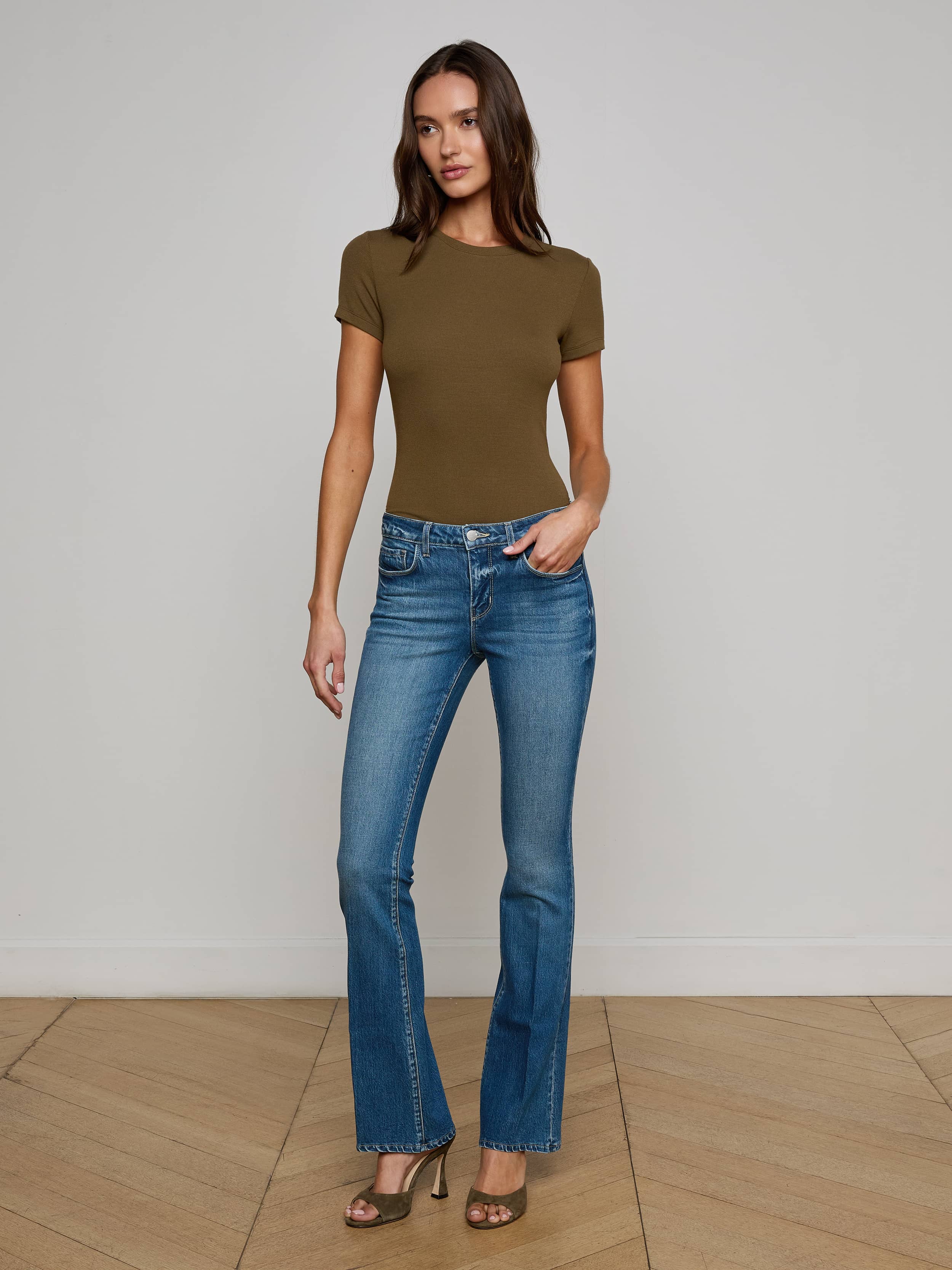 Cara Low-Rise Bootcut Jean