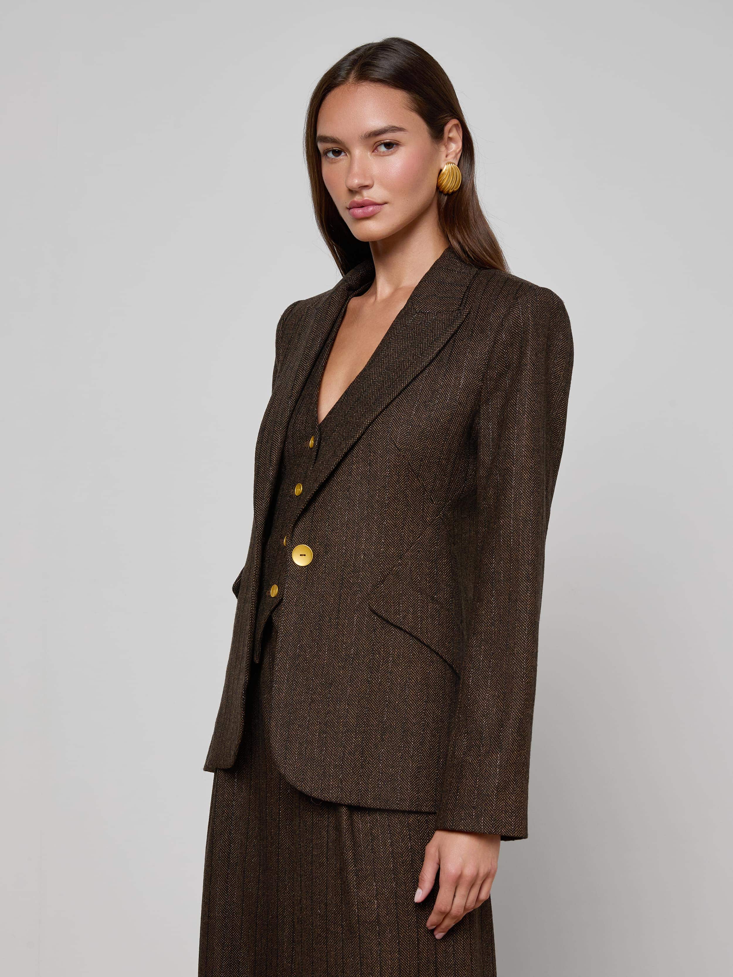 Chamberlain Pinstriped Blazer - Image 2