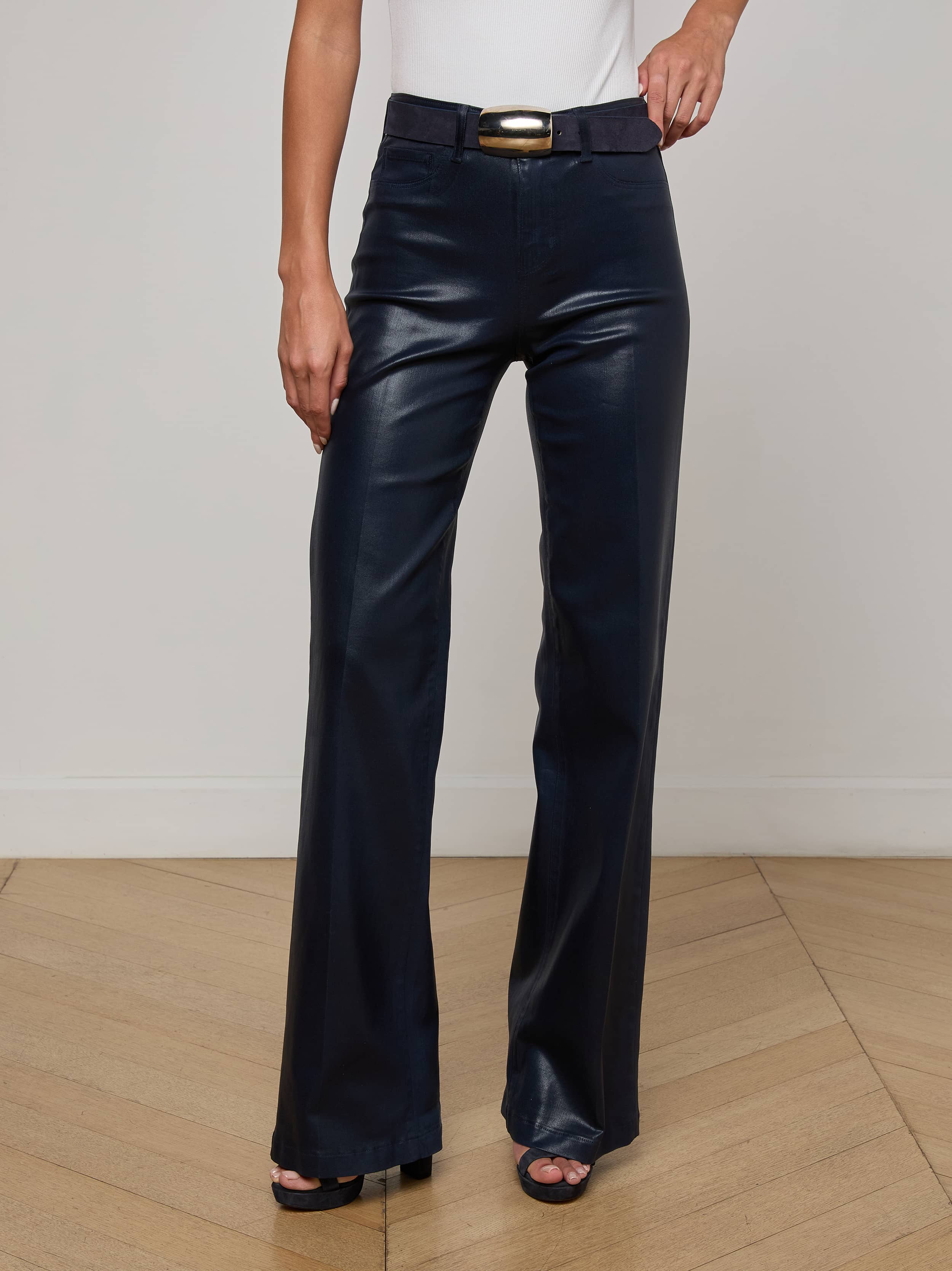 Clayton Coated Wide-Leg Jean - Image 3