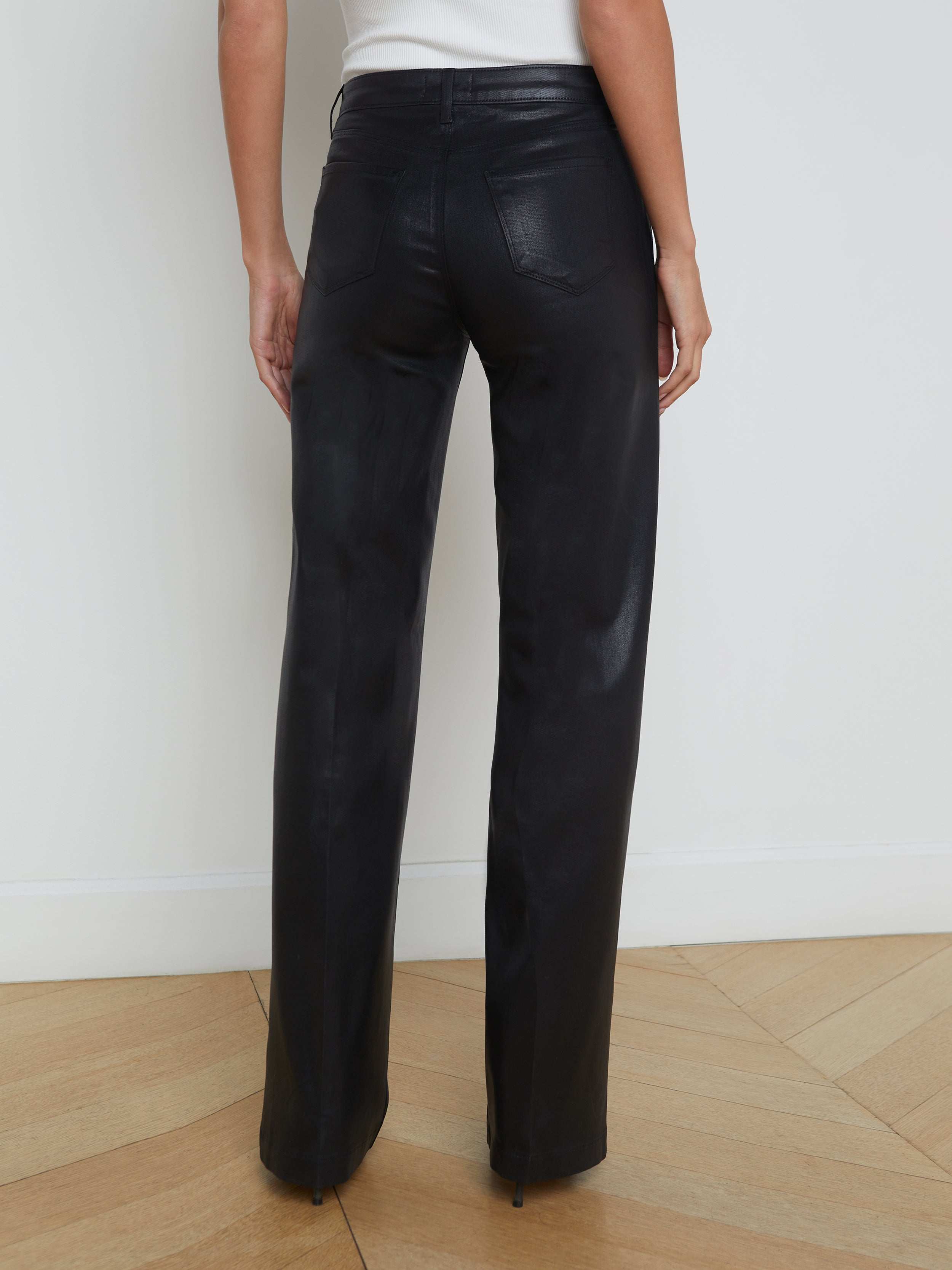 Clayton Coated Wide-Leg Jean - Image 4