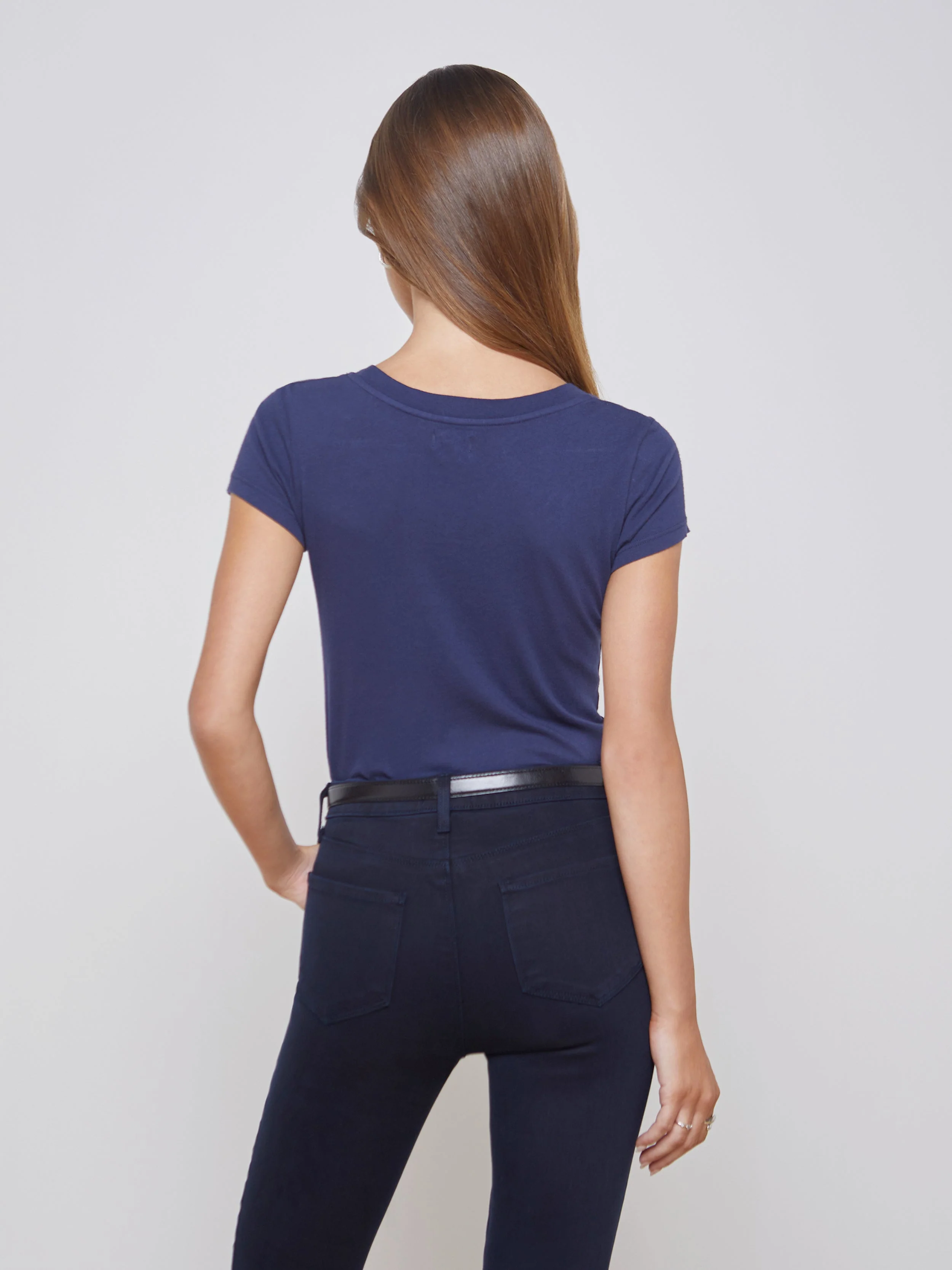 Cory Cotton Scoopneck Tee - Image 4