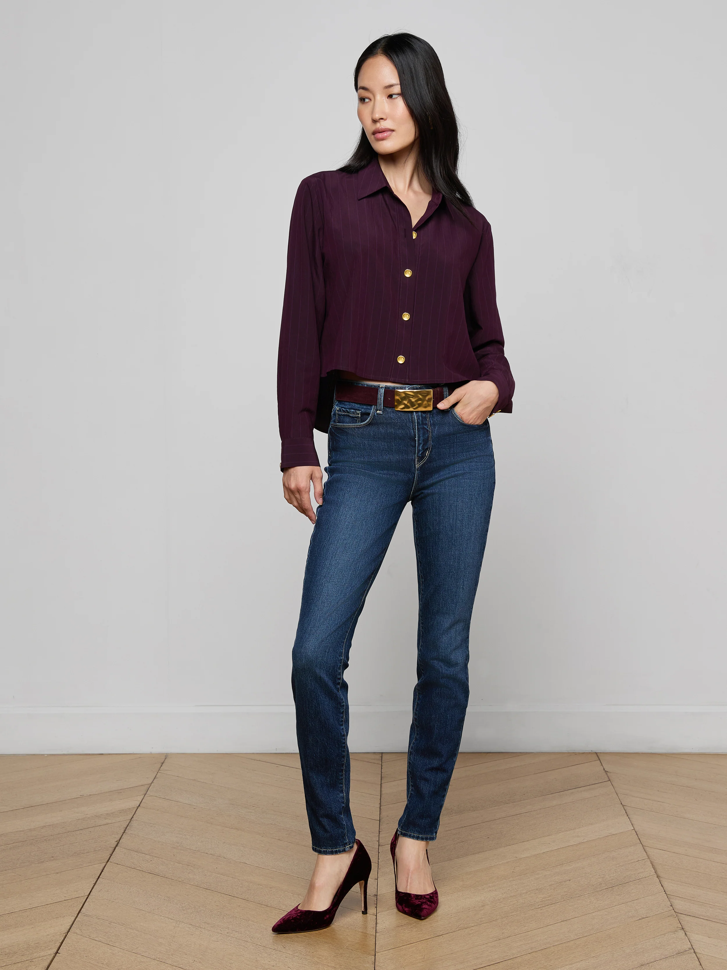 Cosette Pinstriped Shirt - Image 3