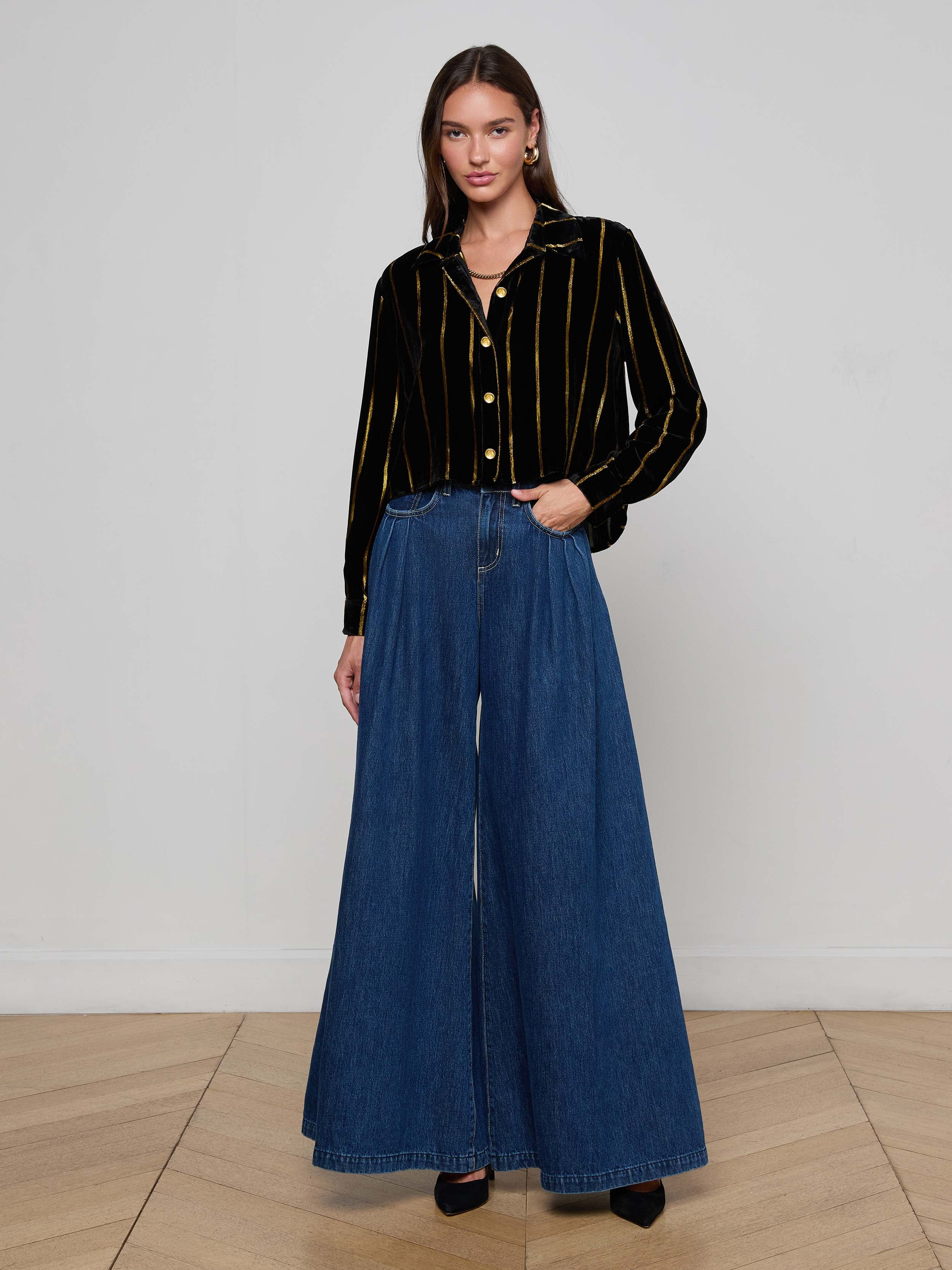 Cosette Velvet Shirt - Image 4