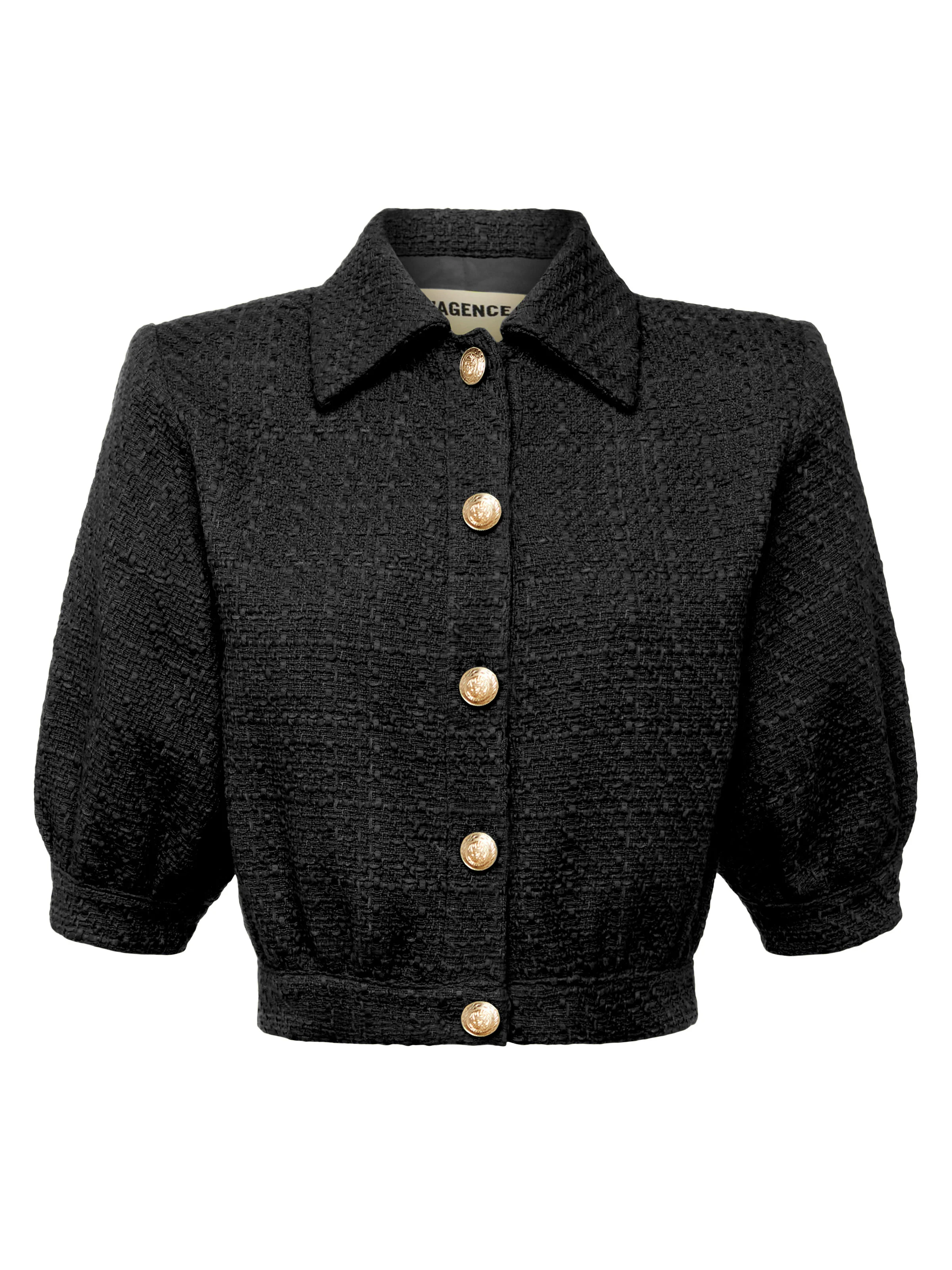 Cove Cropped Tweed Jacket - Image 5