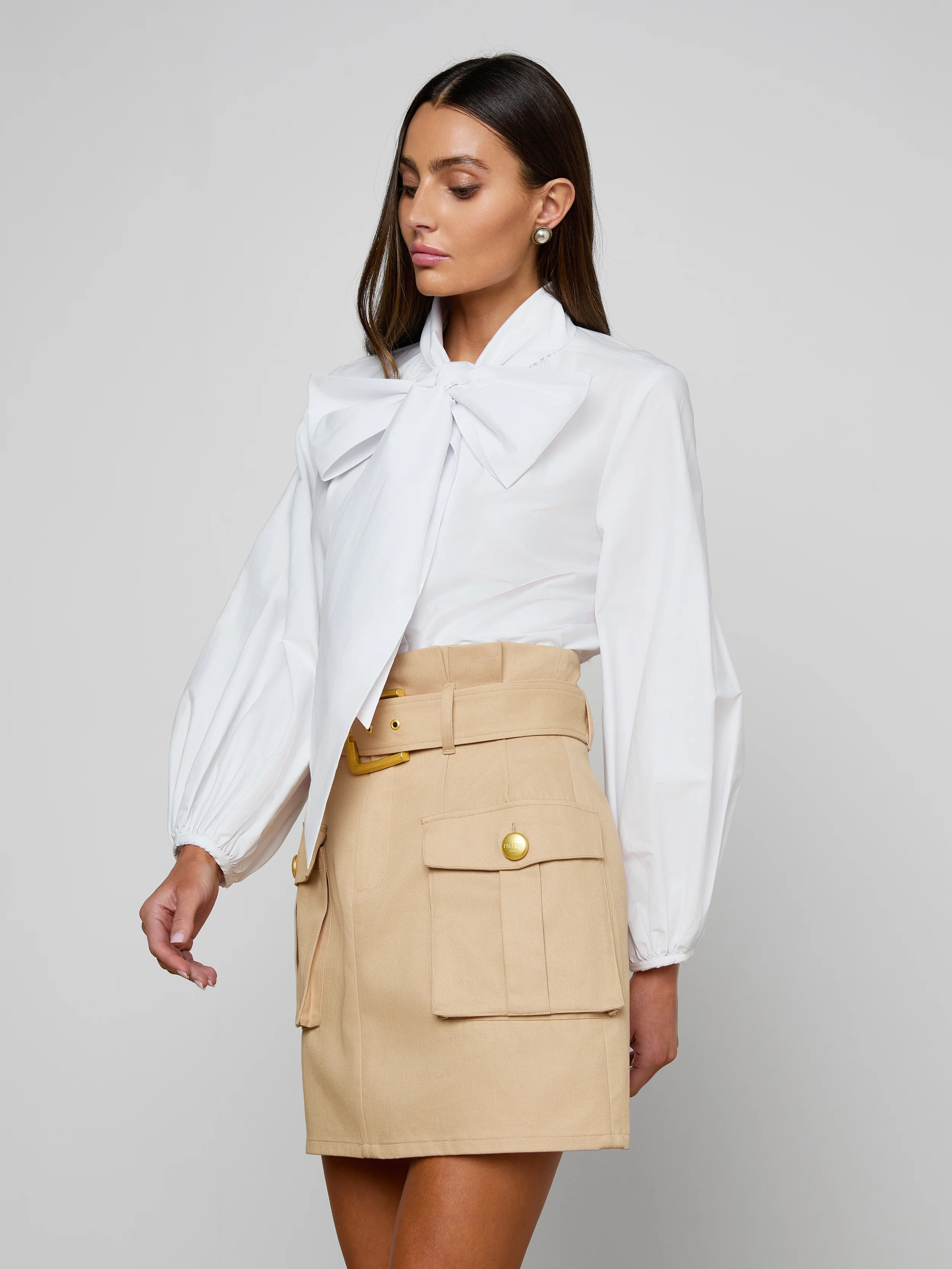 Deon Tie-Neck Blouse - Image 3