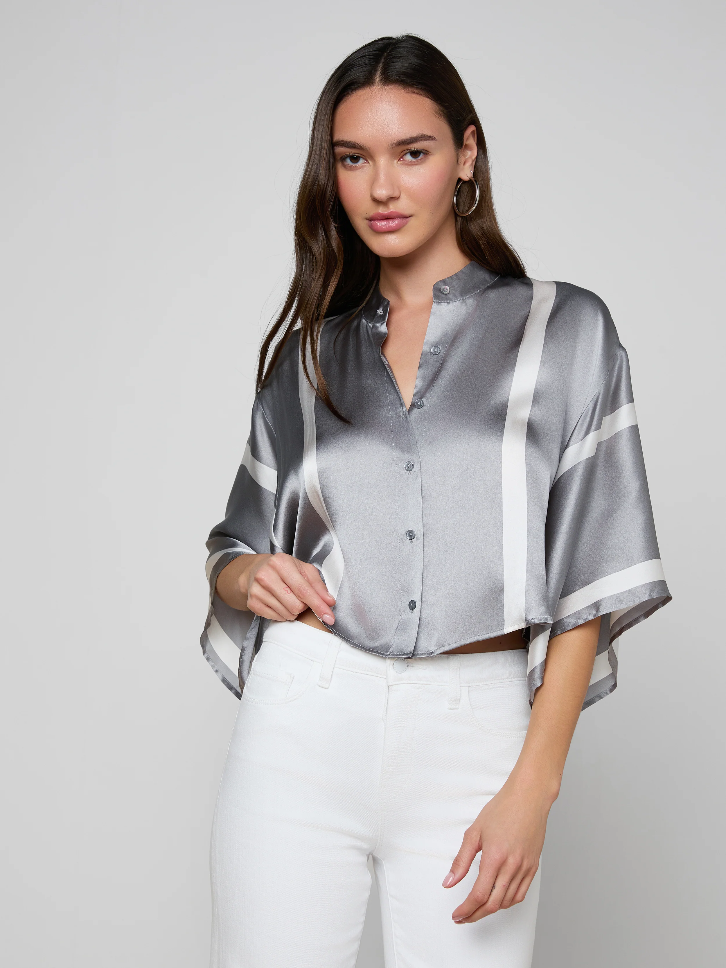 Dru Silk Blouse - Image 2