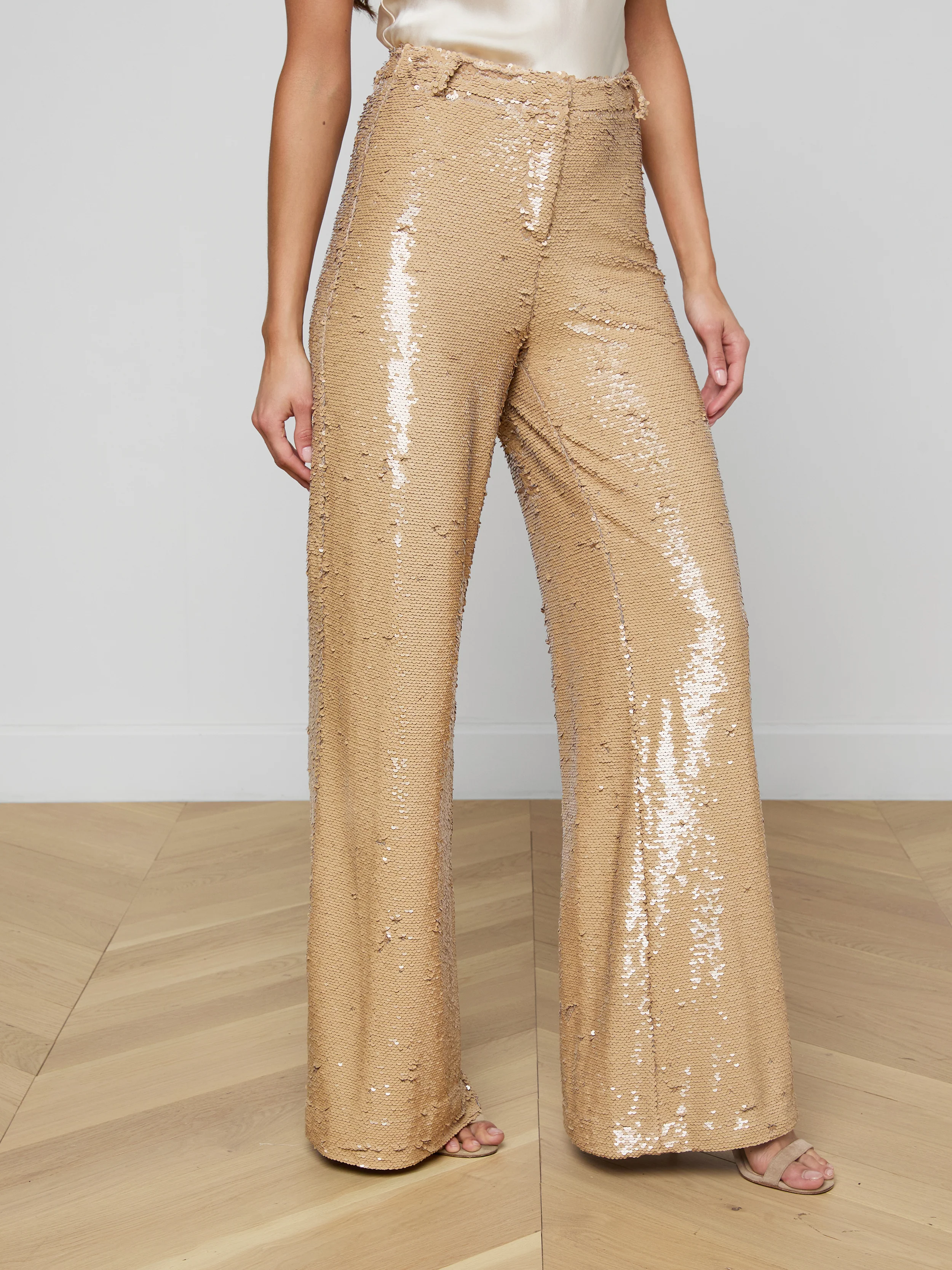Gavin Sequin Wide-Leg Pant - Image 3