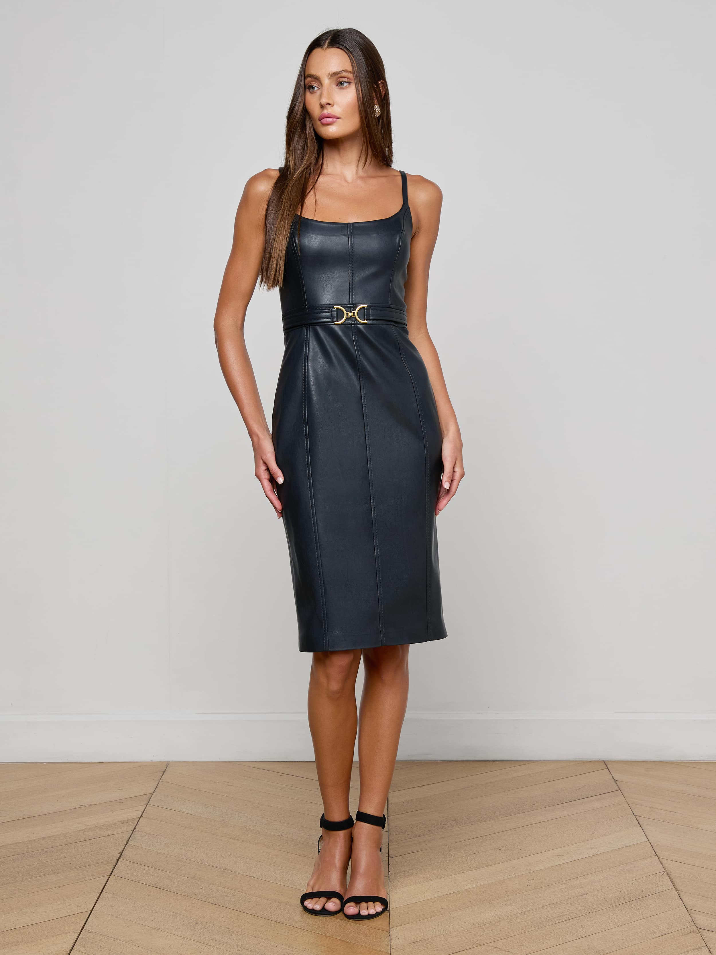 Halia Vegan Leather Dress
