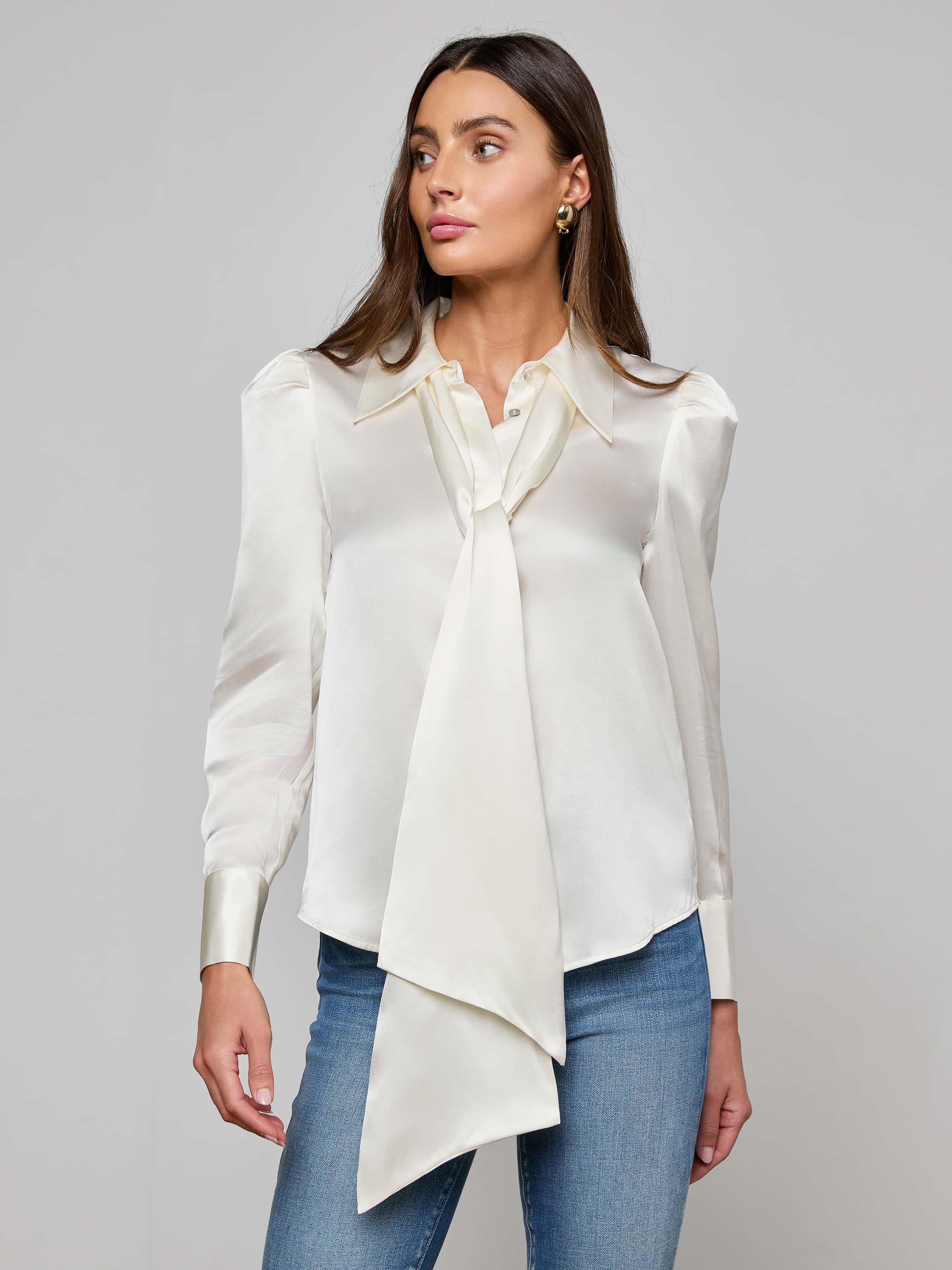 Honey Silk Blouse - Image 2