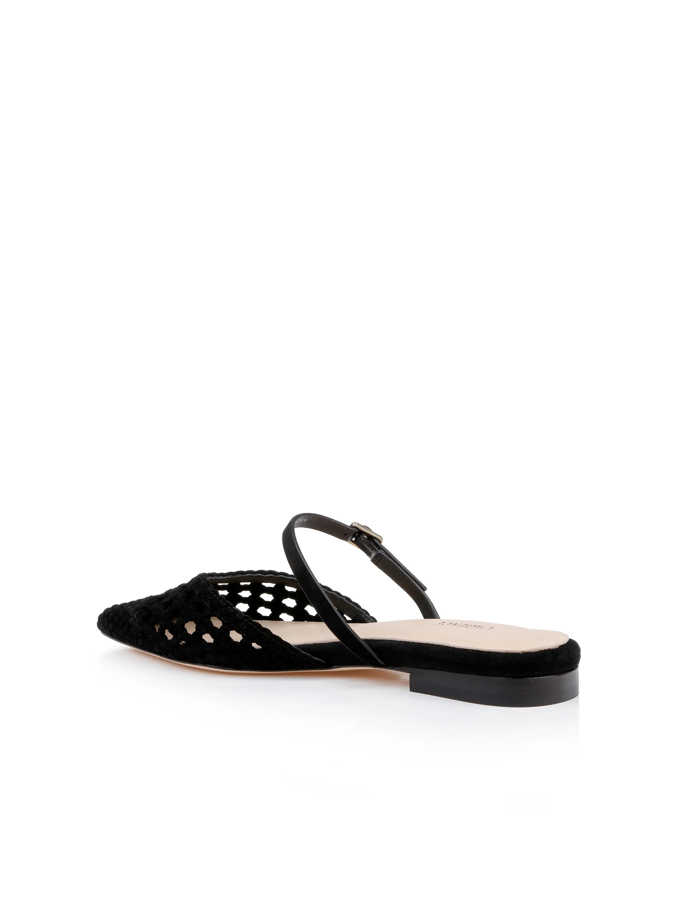 Jacklyn Suede Flat Mule - Image 3