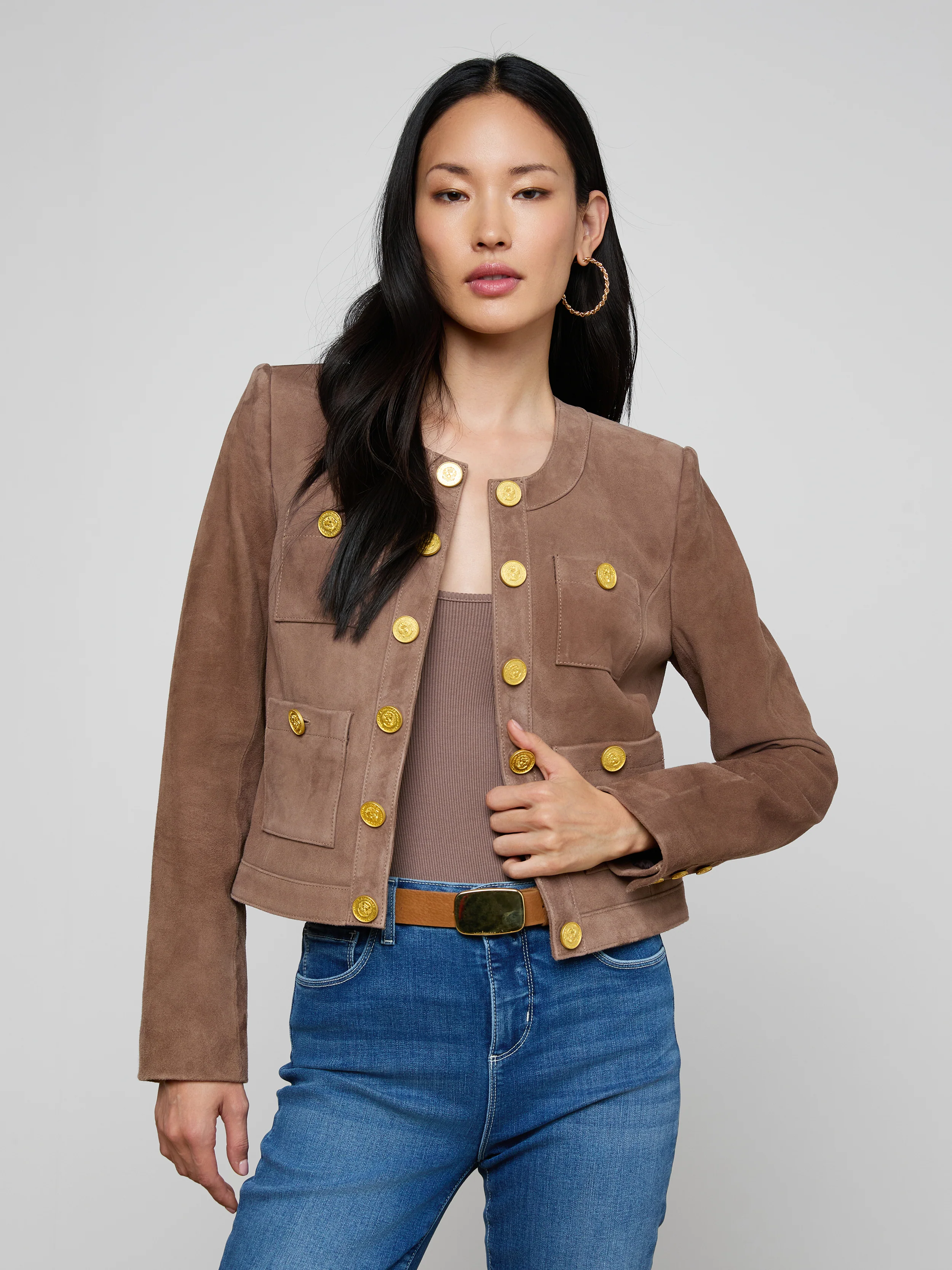 Jayde Collarless Jacket - Image 3