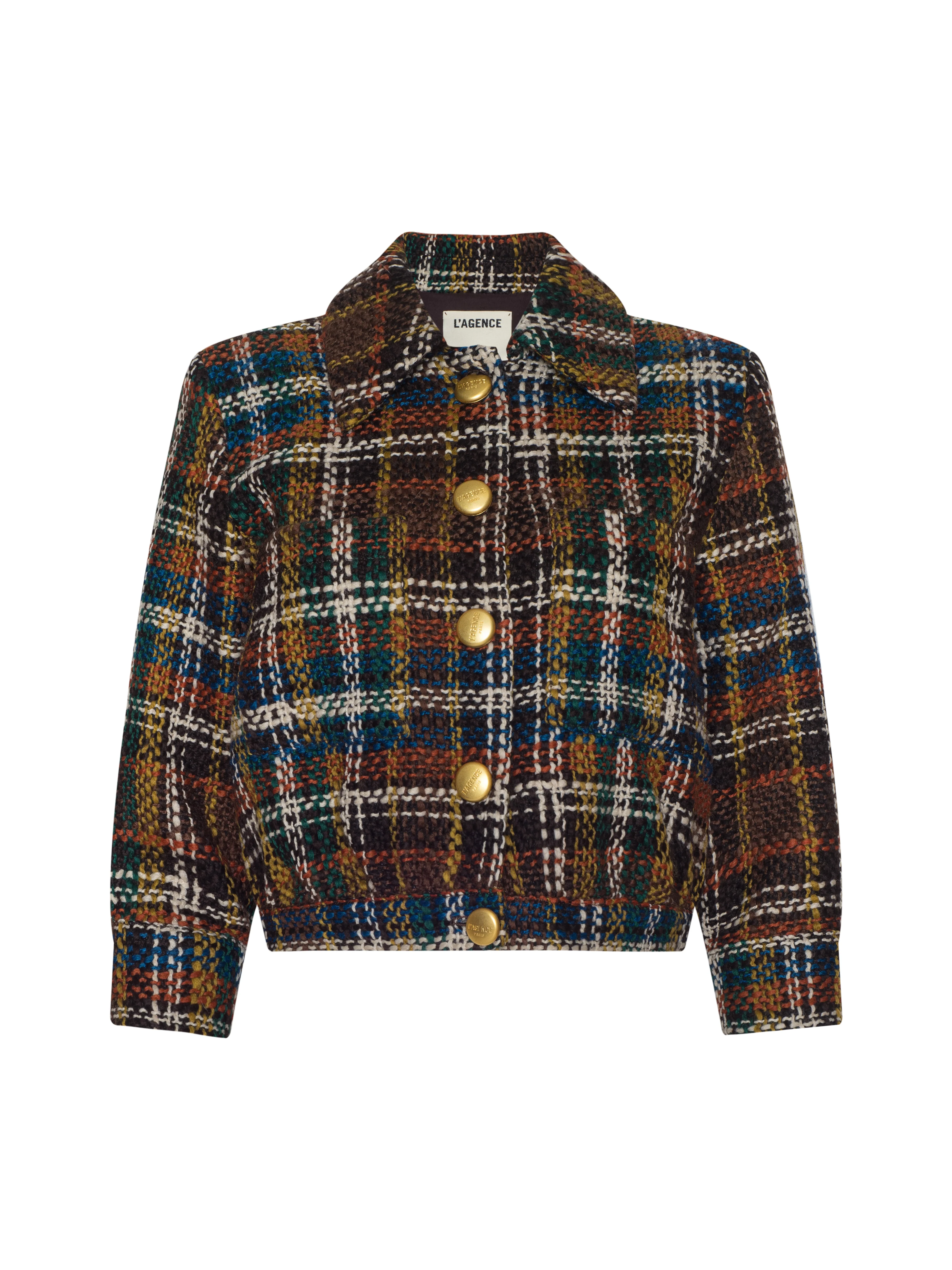 Jia Cropped Tweed Jacket - Image 8