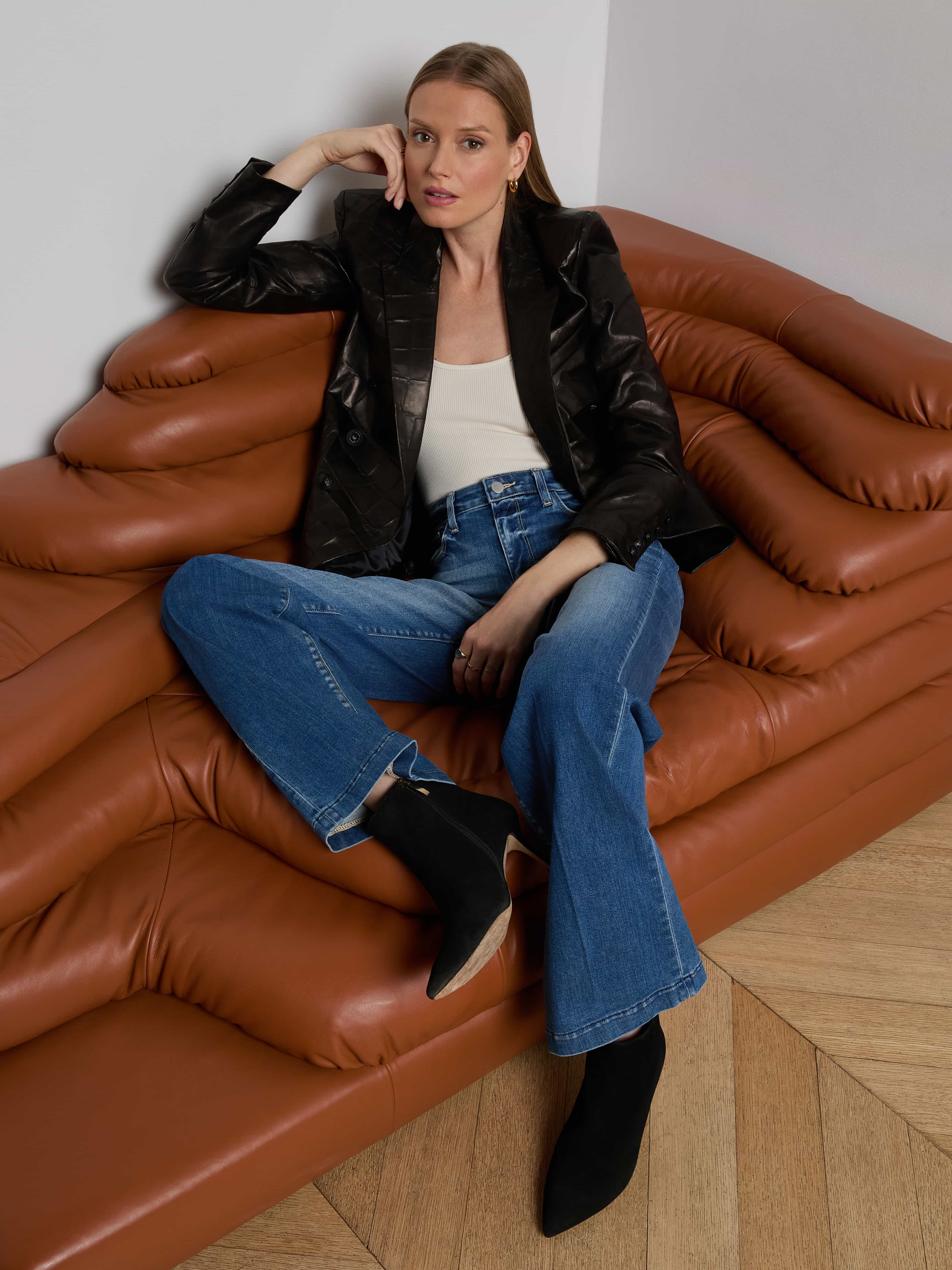 Kenzie Leather Blazer - Image 7