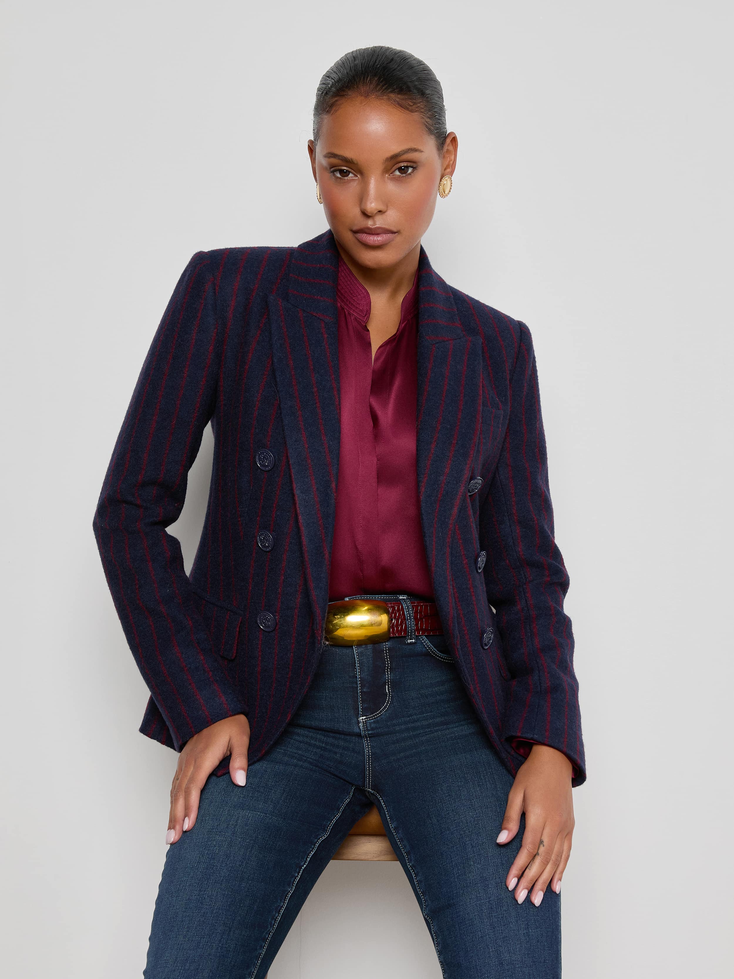 Kenzie Pinstriped Blazer - Image 5
