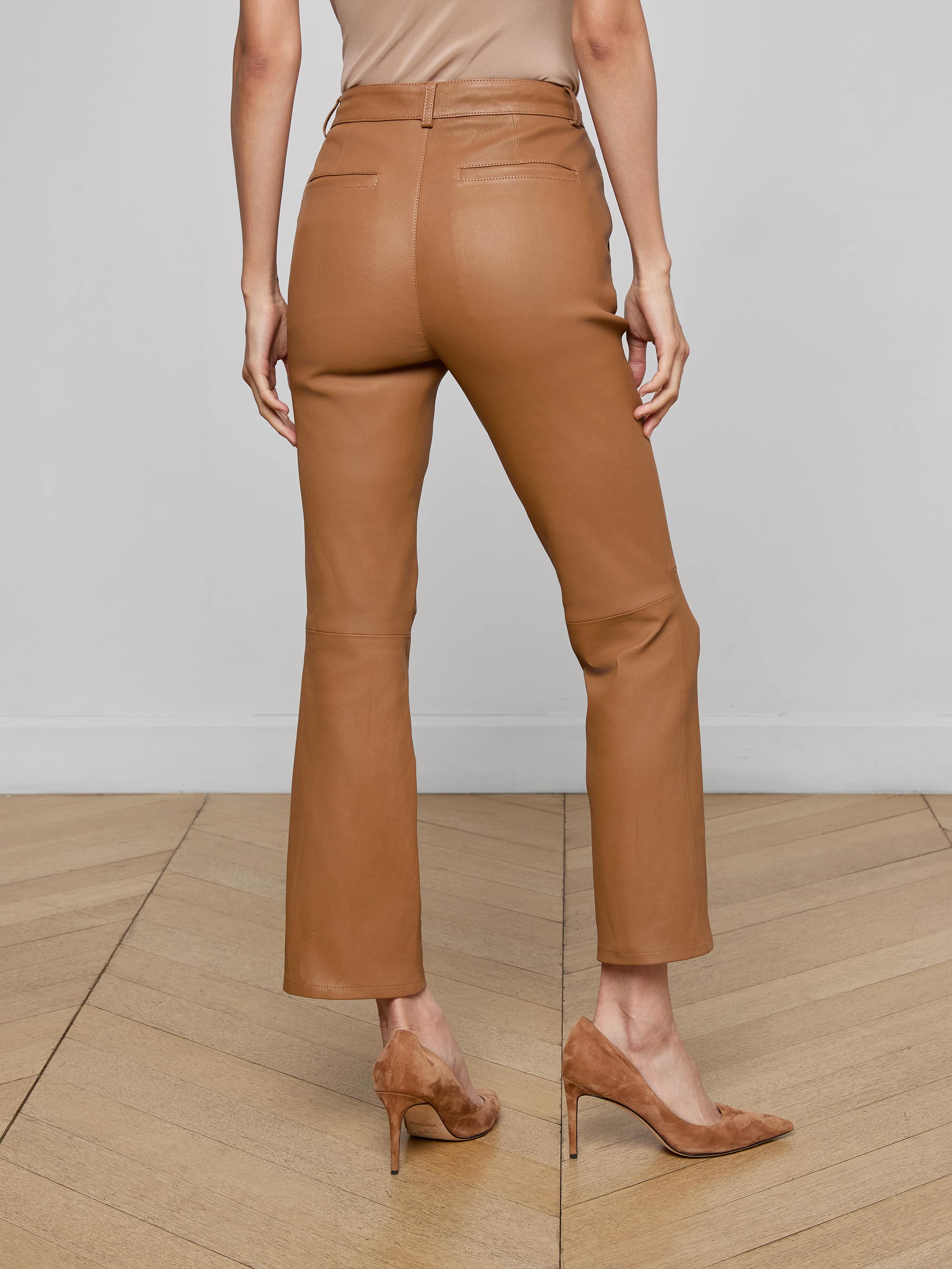 Ketra Leather Bootcut Trouser - Image 5