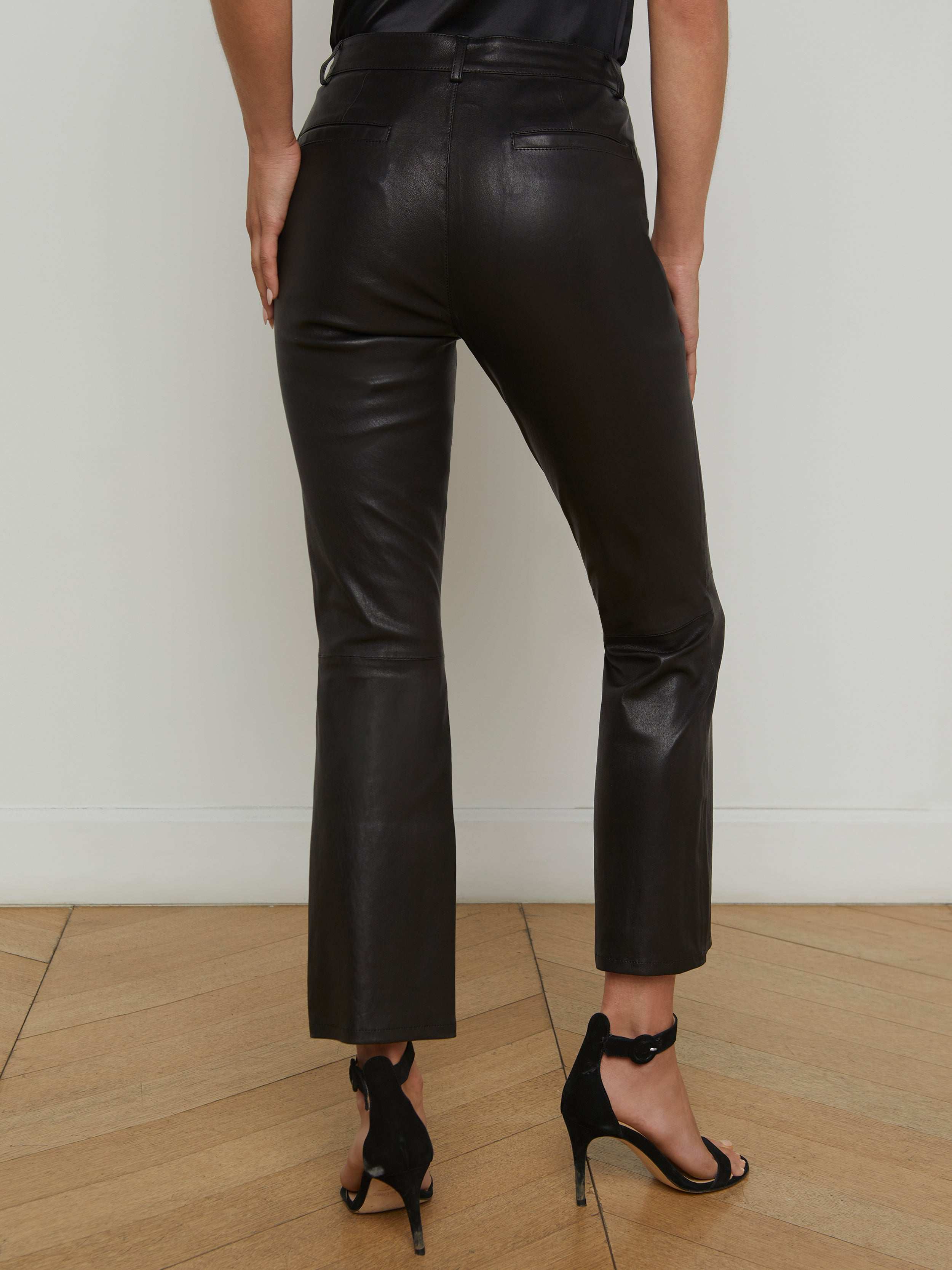Ketra Leather Bootcut Trouser - Image 4