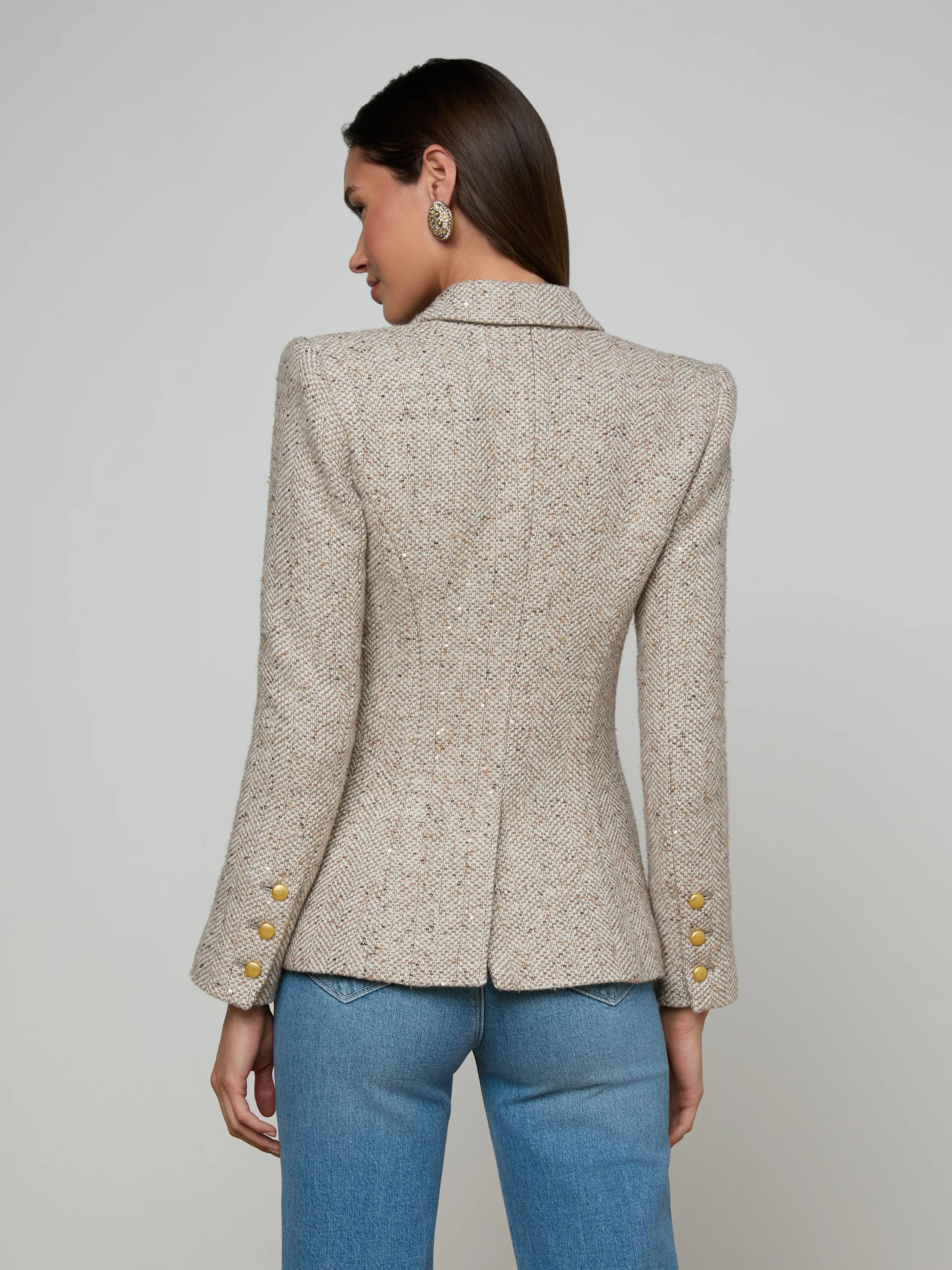 Kyomi Tweed Blazer - Image 4