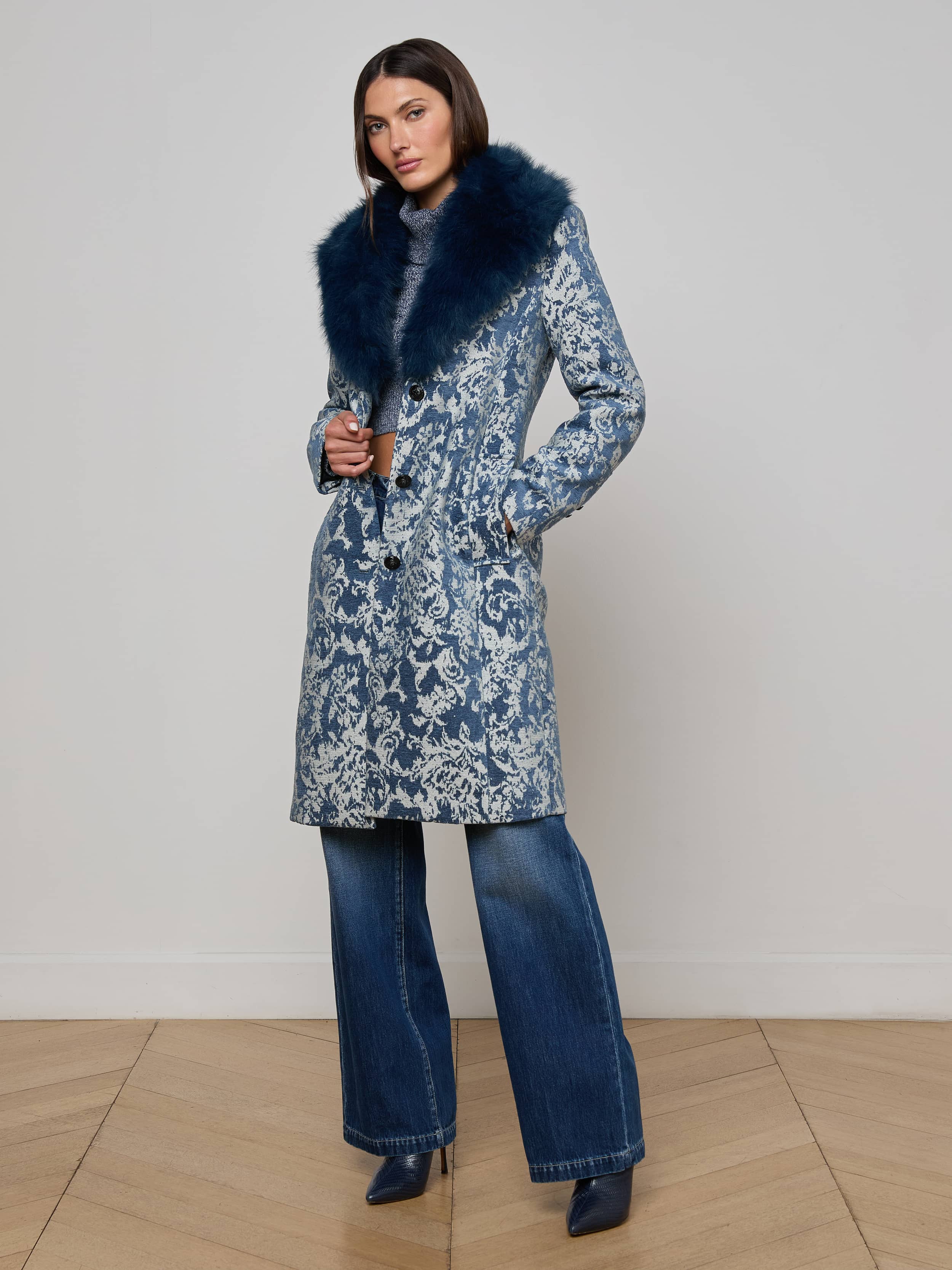 Laney Jacquard Coat - Image 2