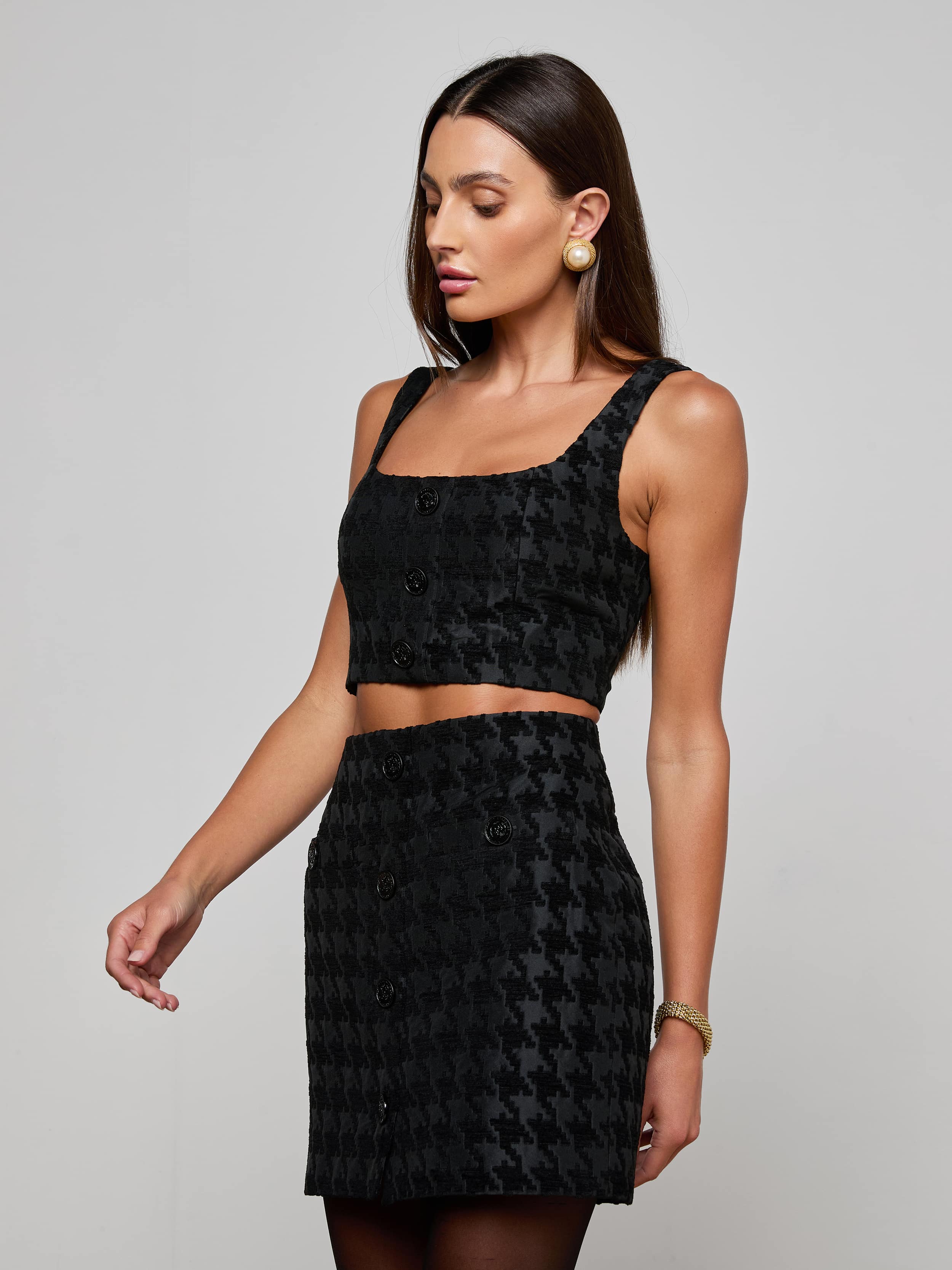 Maylin Houndstooth Top - Image 2
