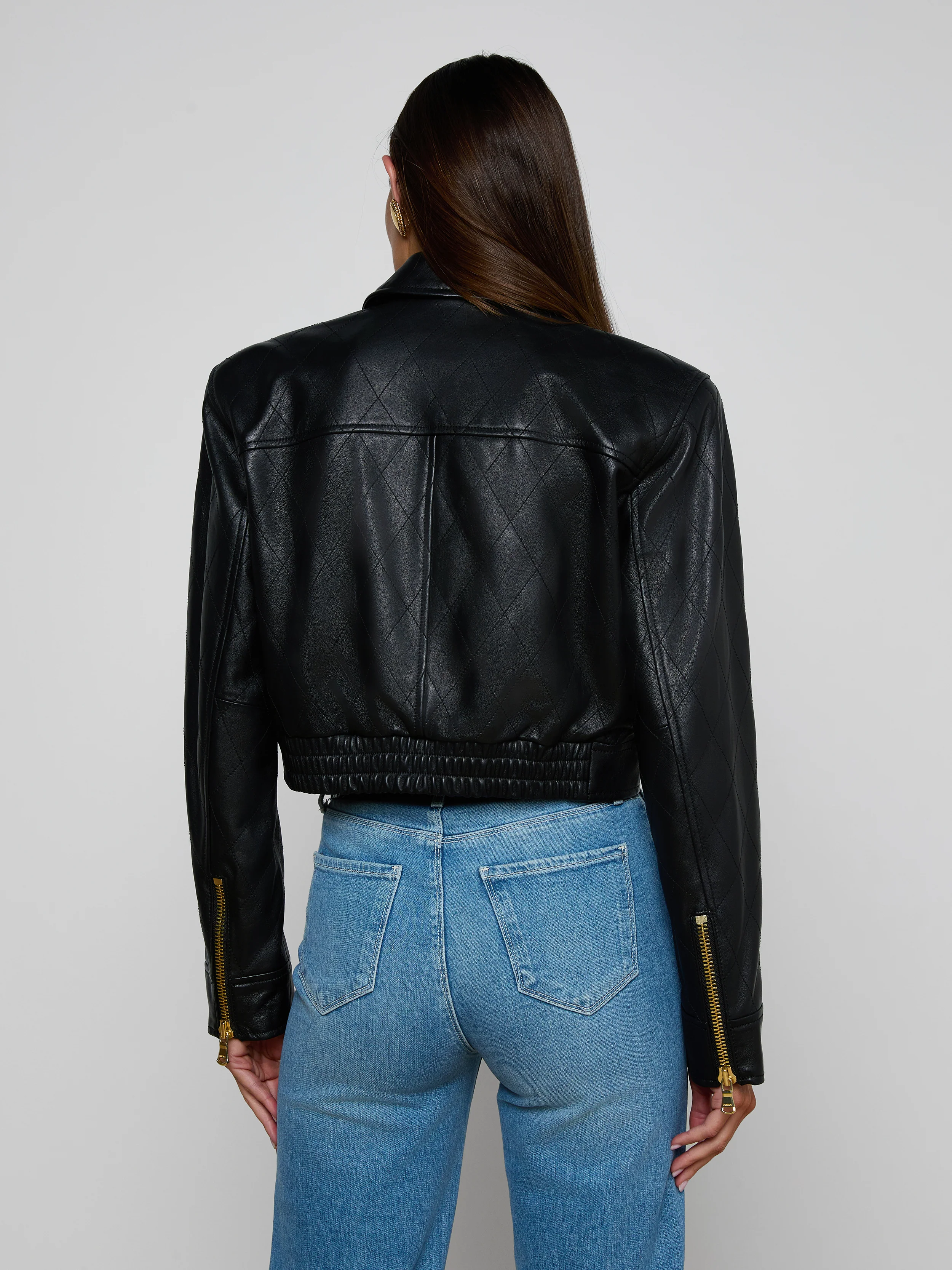 Micah Oversized Leather Jacket - Image 4