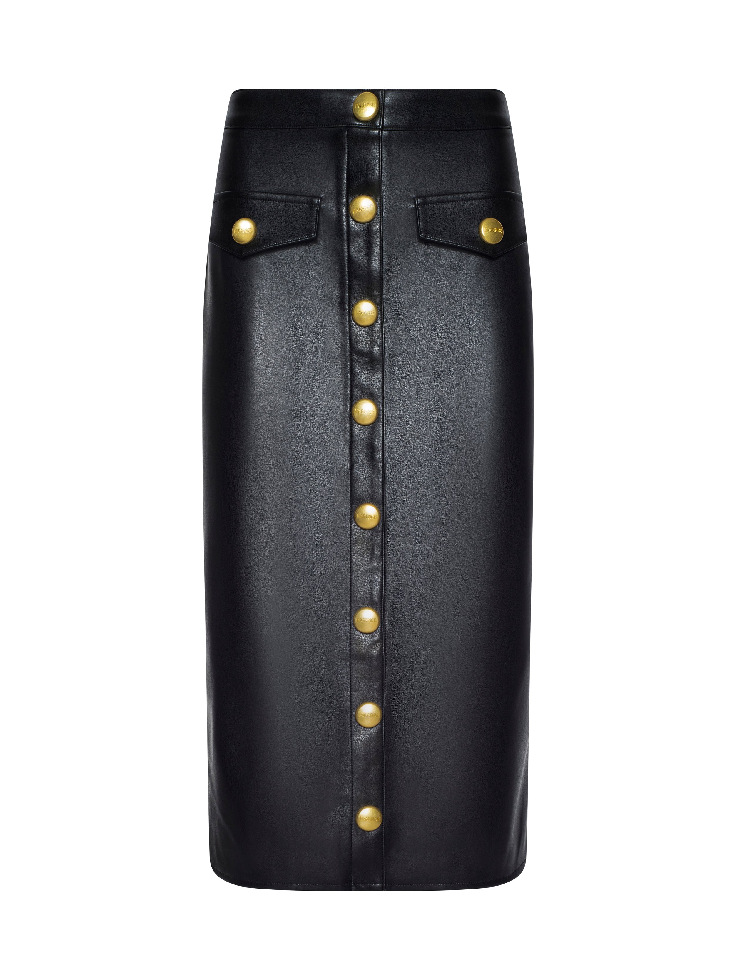 Milann Vegan Leather Skirt - Image 9
