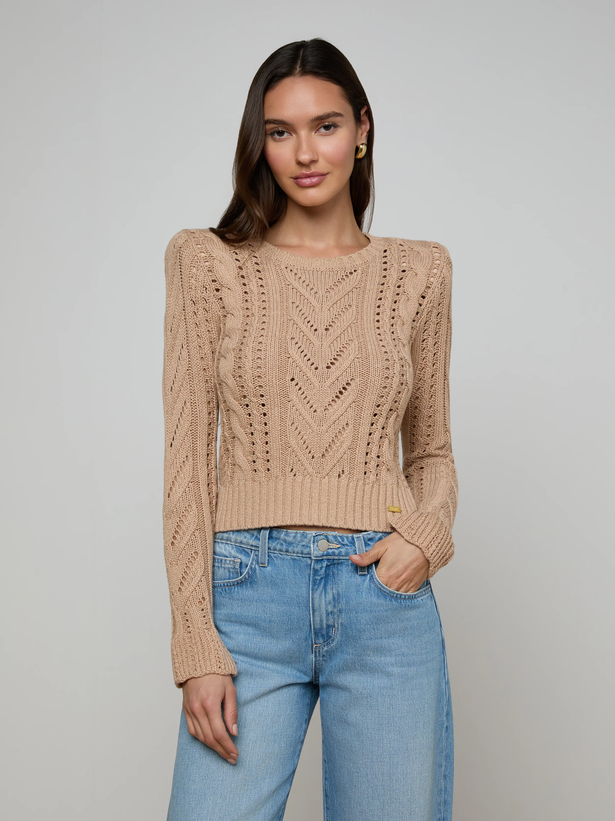 Mio Cabled Pullover