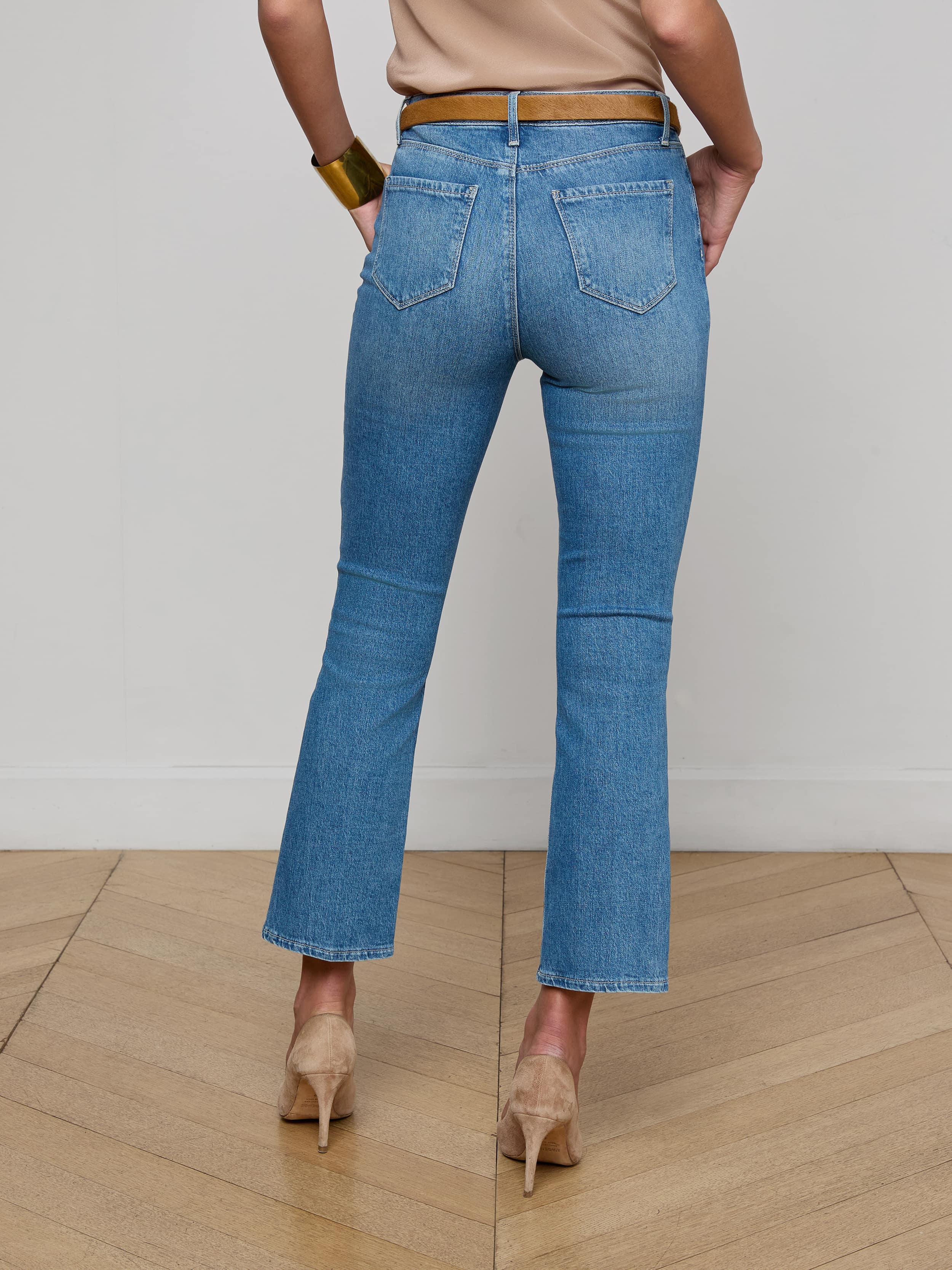 Mira Cropped Bootcut Jean - Image 4