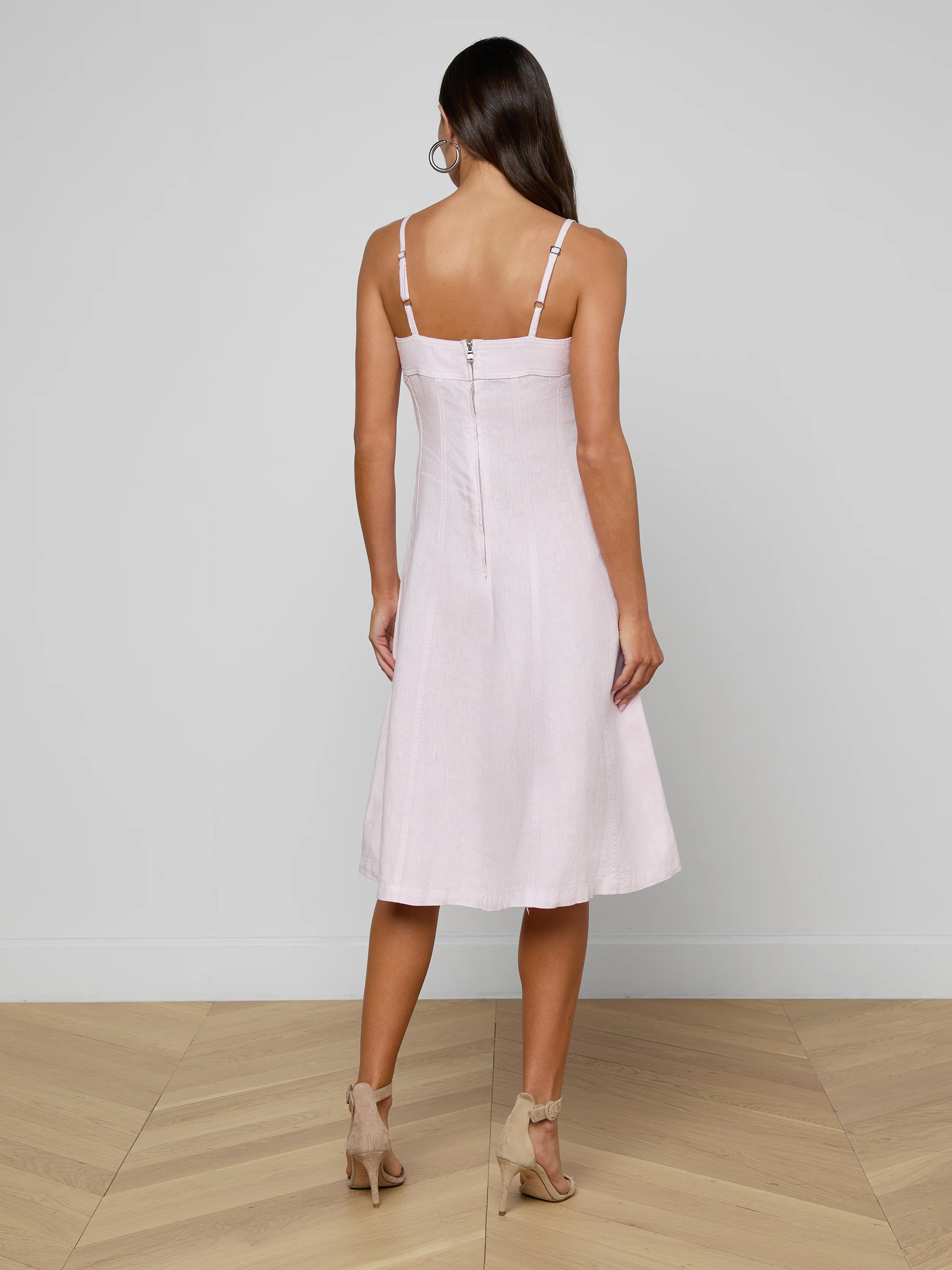 Mitzy Linen Midi Dress - Image 4