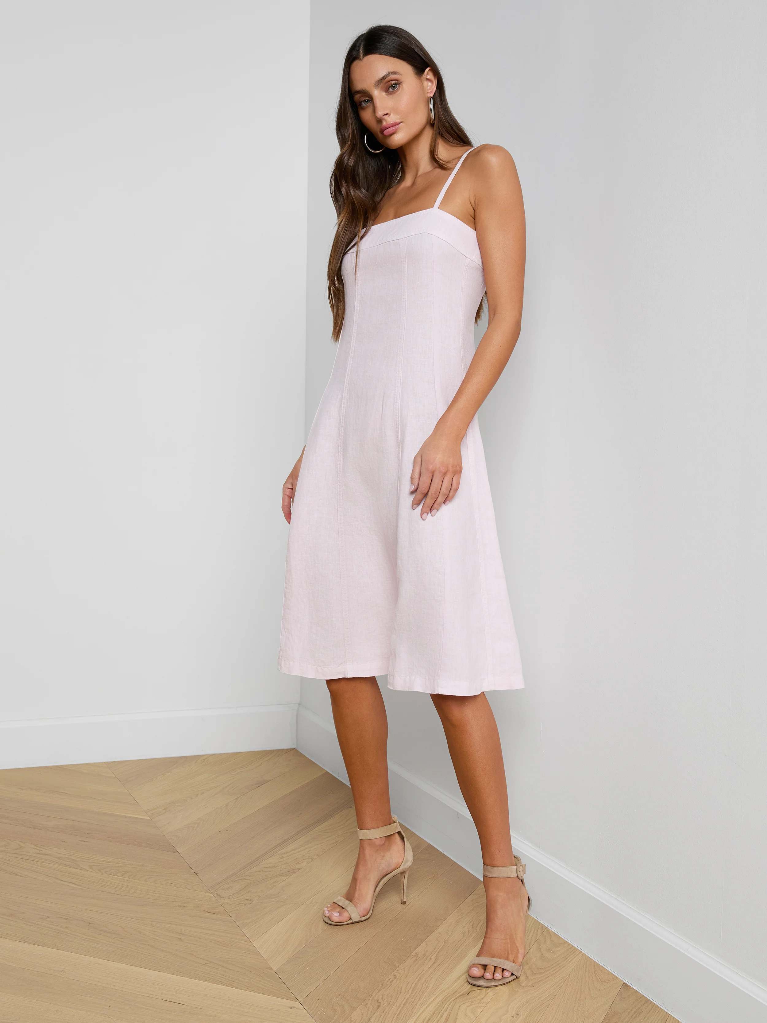 Mitzy Linen Midi Dress - Image 5