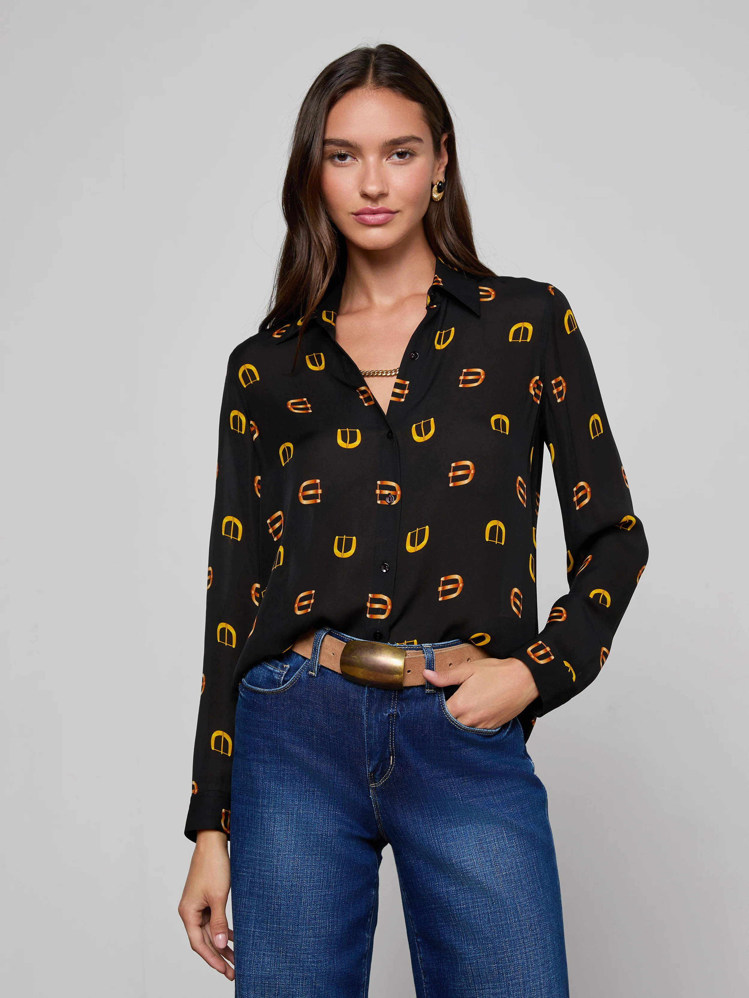 Nina Silk Blouse - Image 2