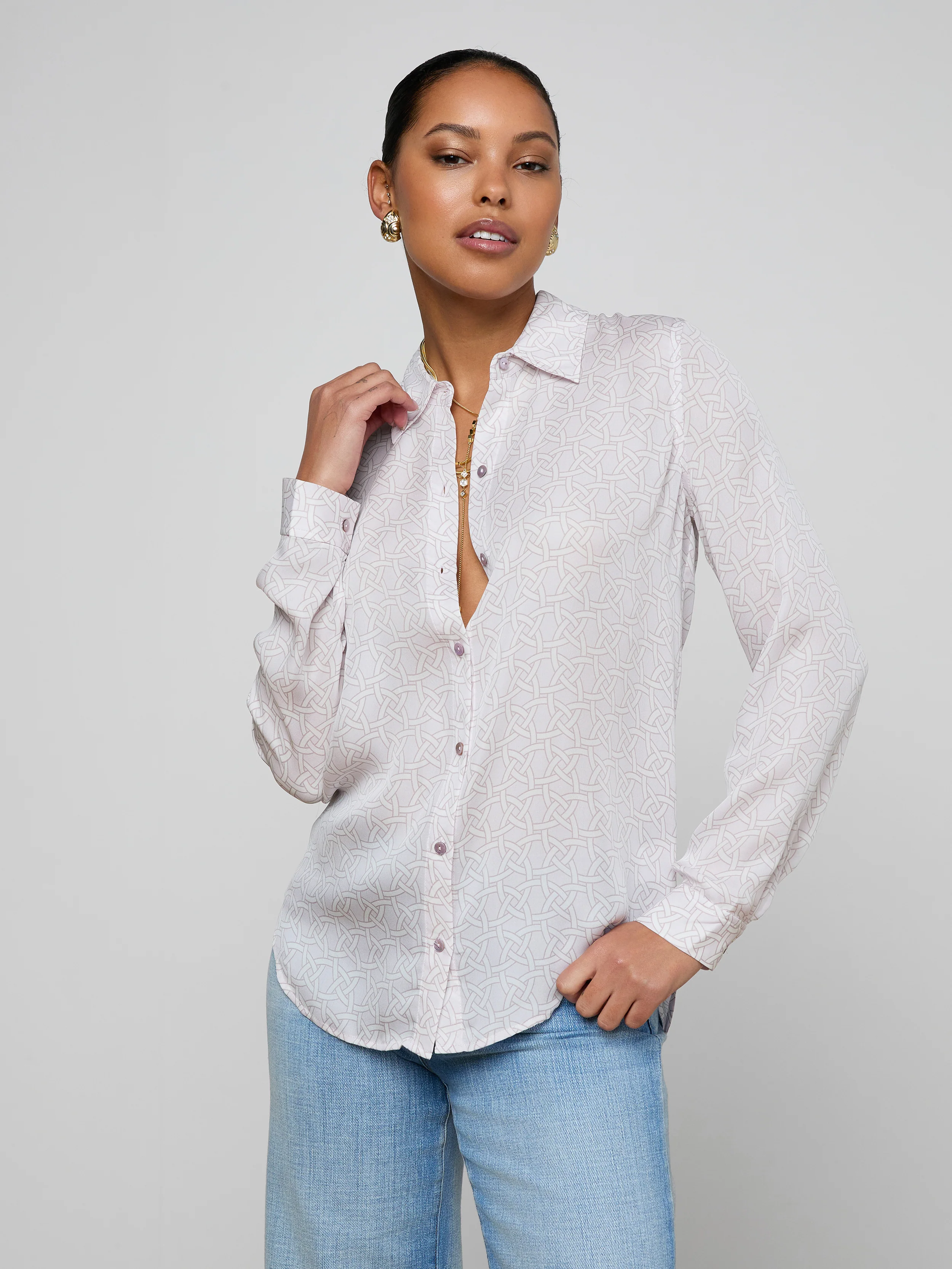 Nina Silk Blouse - Image 2